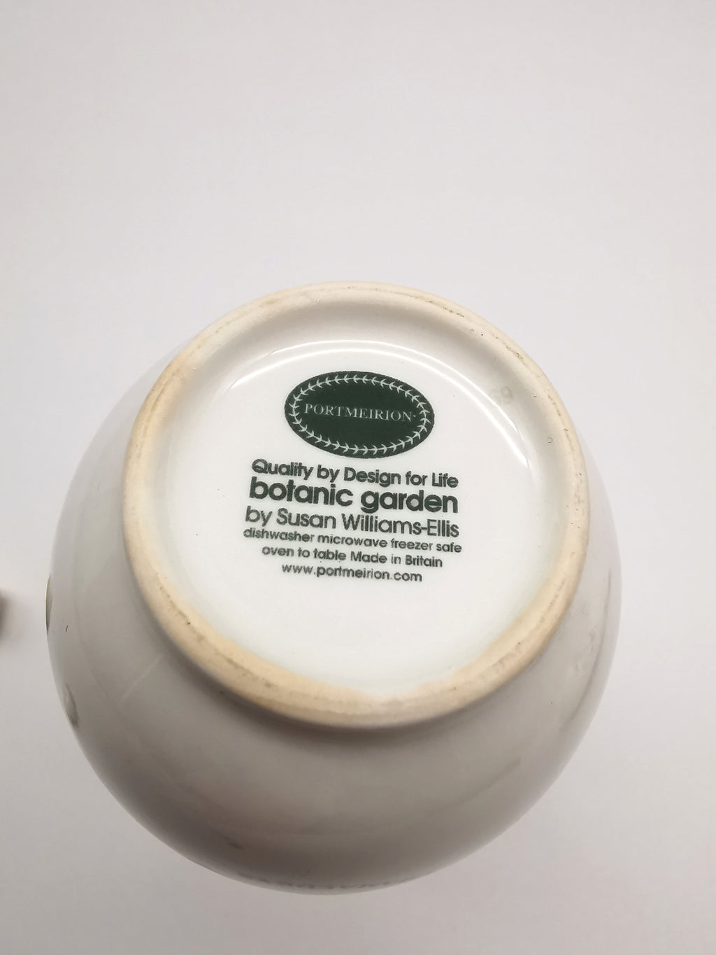 Portmeirion Botanic Garden Oil & Vinegar Cruet Set with "O" & "V" Lettering