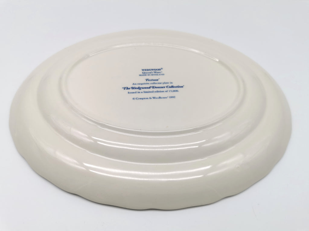 Vintage Wedgwood Festoon Blue & White Oval Serving Platter - Dresser Collection