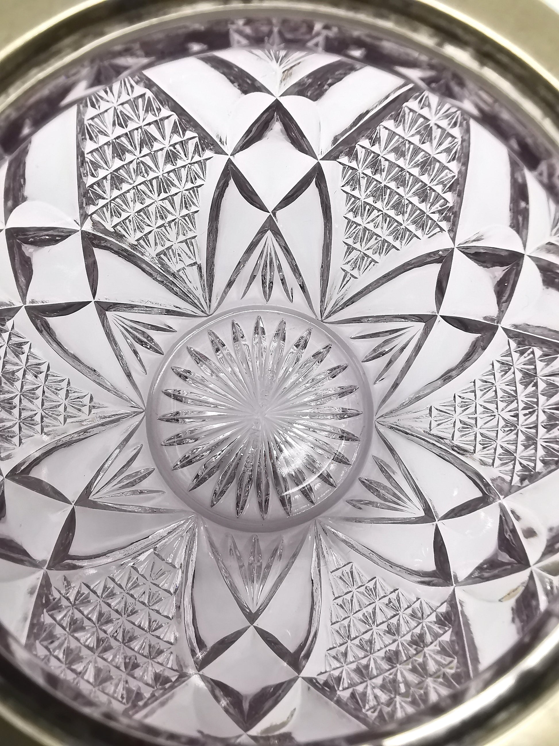 Antique Victorian Cut Crystal & Silver-Plated Biscuit Barrel