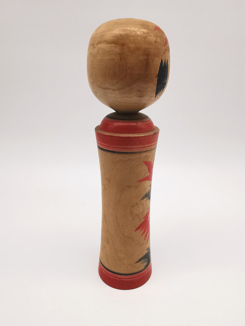 Vintage Hand Painted Traditional Kokeshi Doll by Okazaki Seishi