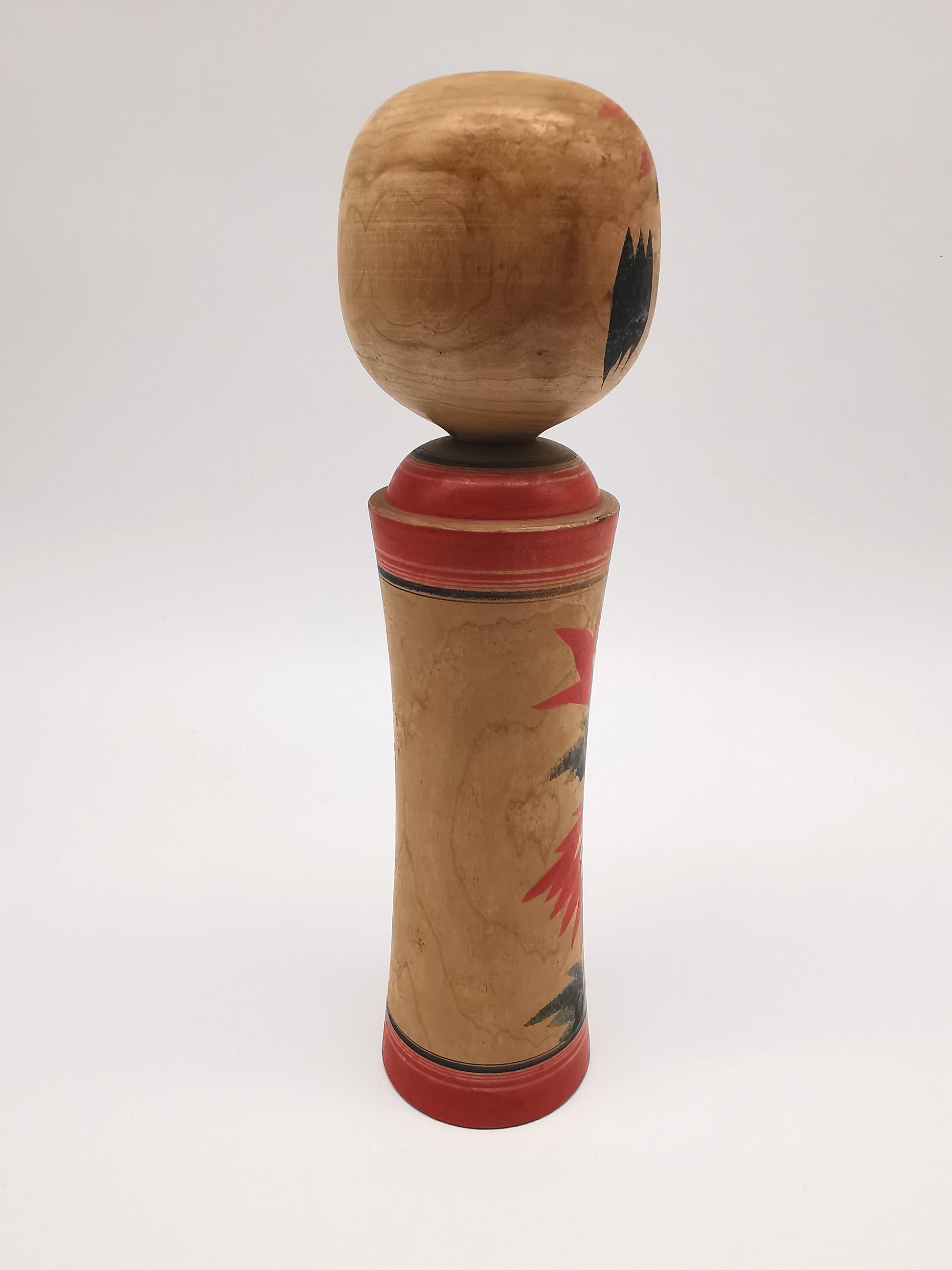 Vintage Hand Painted Traditional Kokeshi Doll by Okazaki Seishi