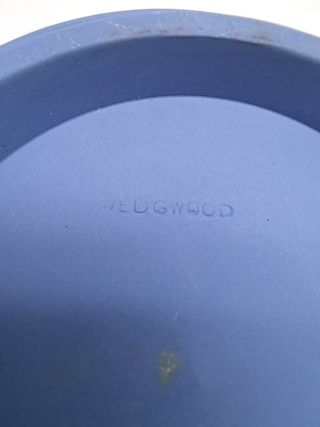 Vintage Wedgwood Pale Blue Jasperware Teapot – "Sacrifice to Cupid" Glazed Interior