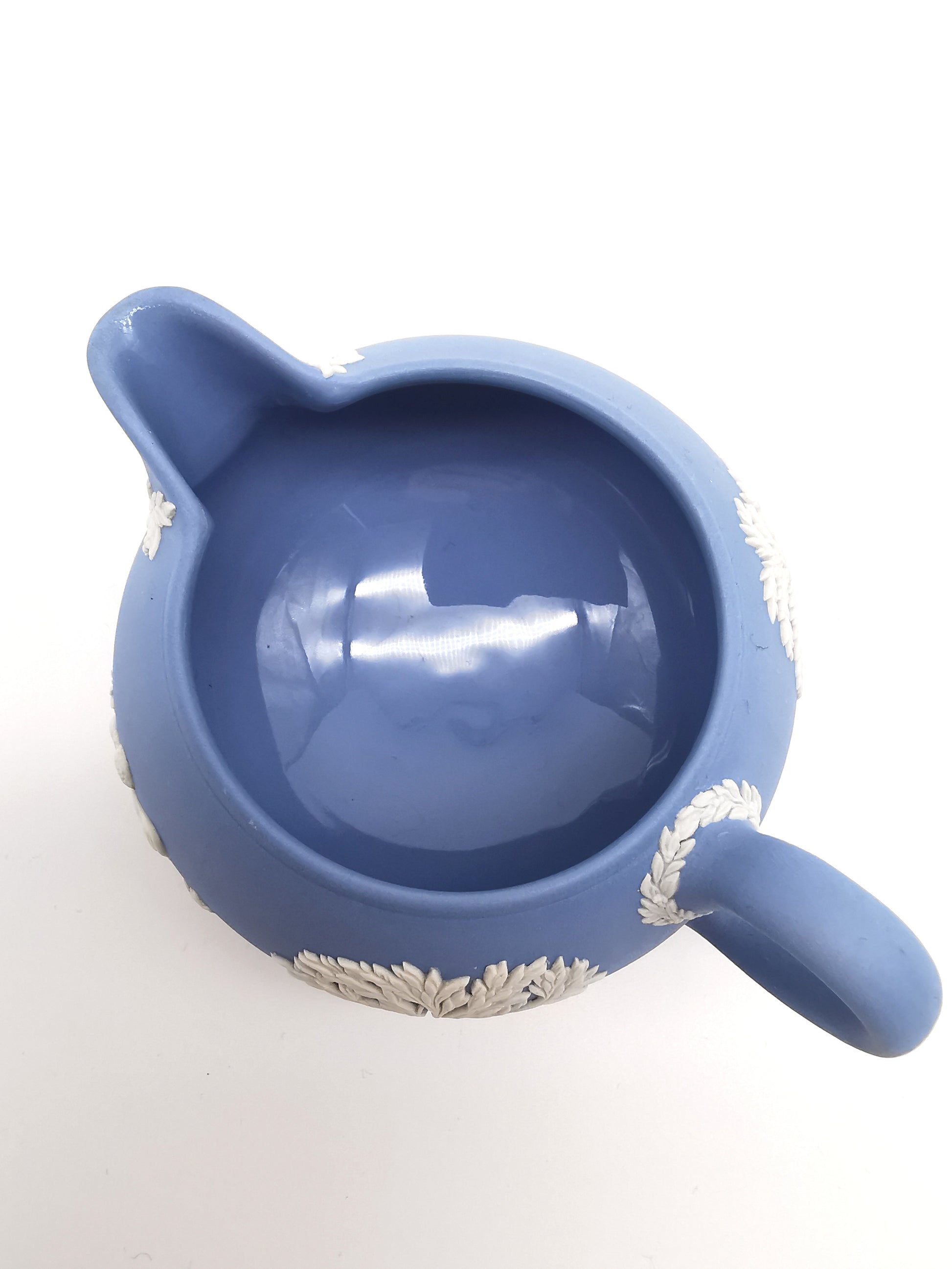 Wedgwood Pale Blue Jasperware Etruscan Creamer / Classical Relief Milk Jug