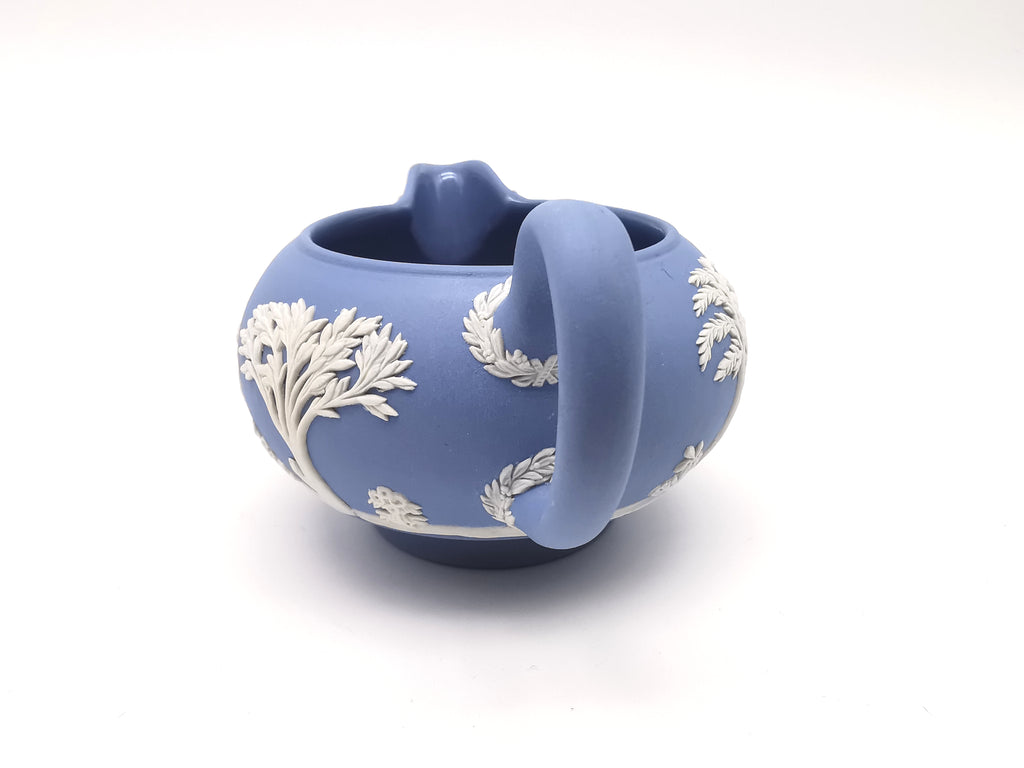 Wedgwood Pale Blue Jasperware Etruscan Creamer / Classical Relief Milk Jug