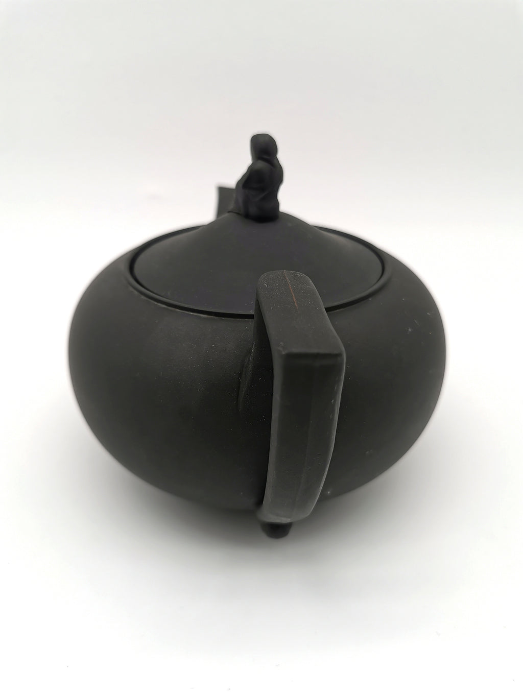 Vintage Wedgwood Black Basalt Teapot with Sybil Finial