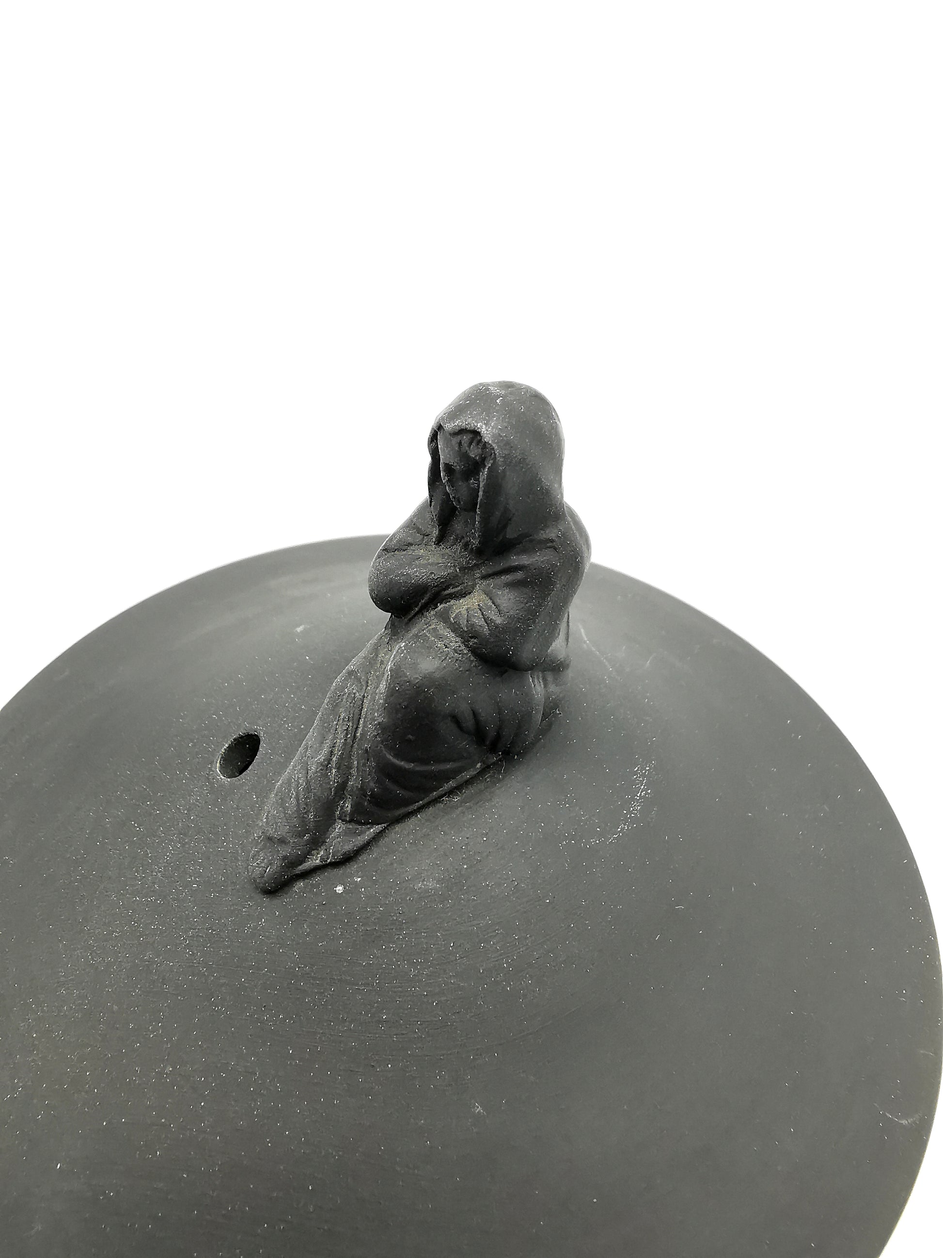 Vintage Wedgwood Black Basalt Teapot with Sybil Finial
