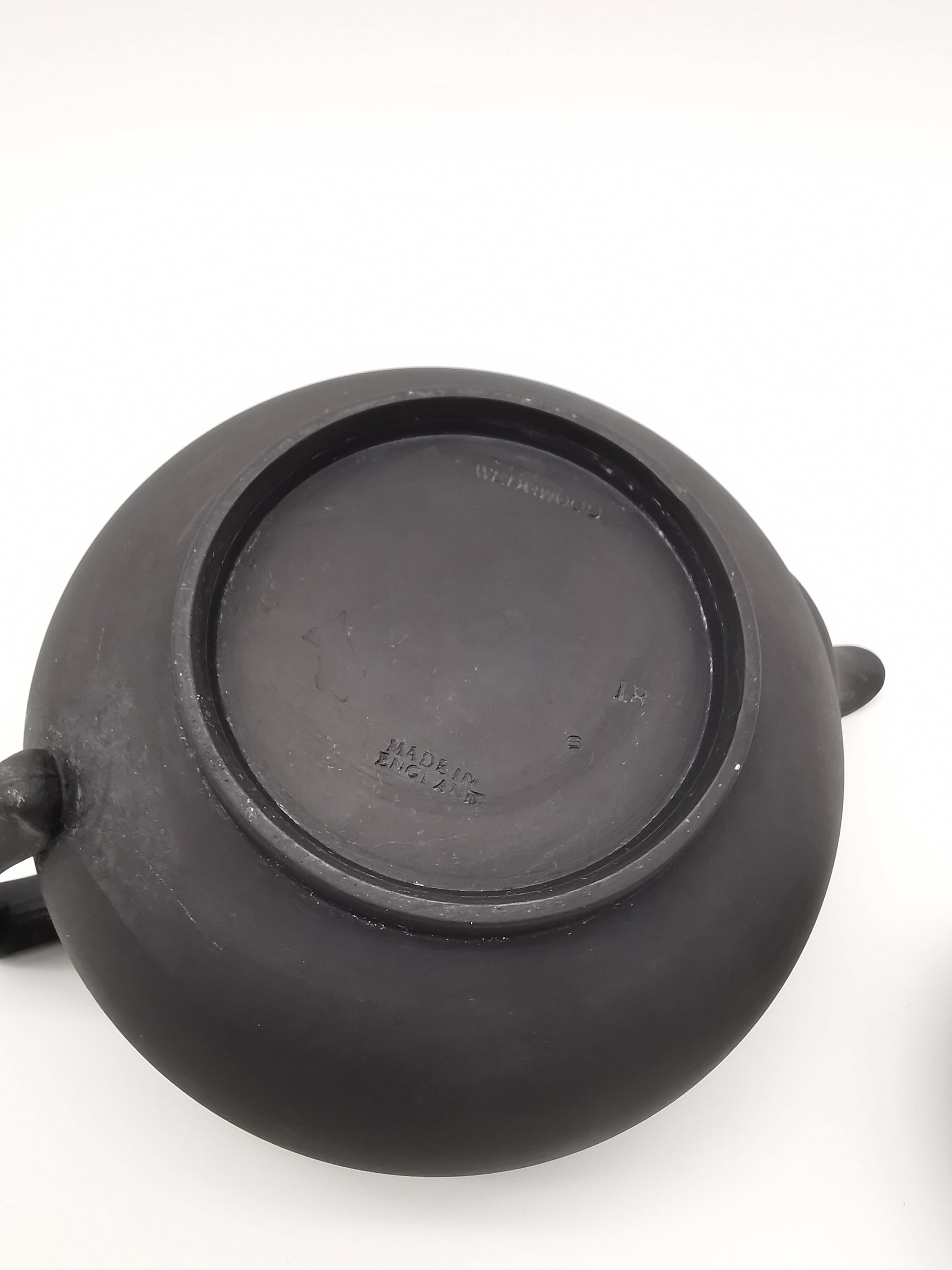Vintage Wedgwood Black Basalt Teapot with Sybil Finial
