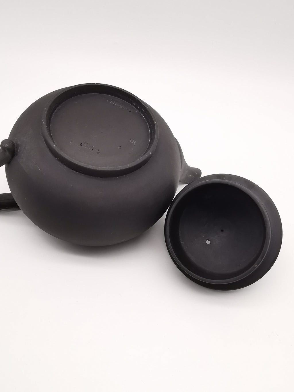 Vintage Wedgwood Black Basalt Teapot with Sybil Finial