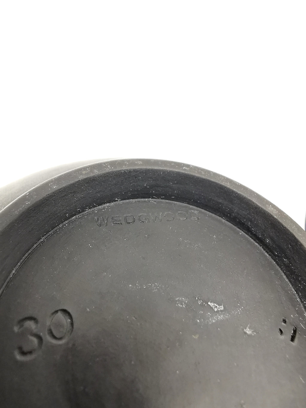 Vintage/Antique Wedgwood Black Basalt Cream Jug - Art Deco Matte Black Stoneware
