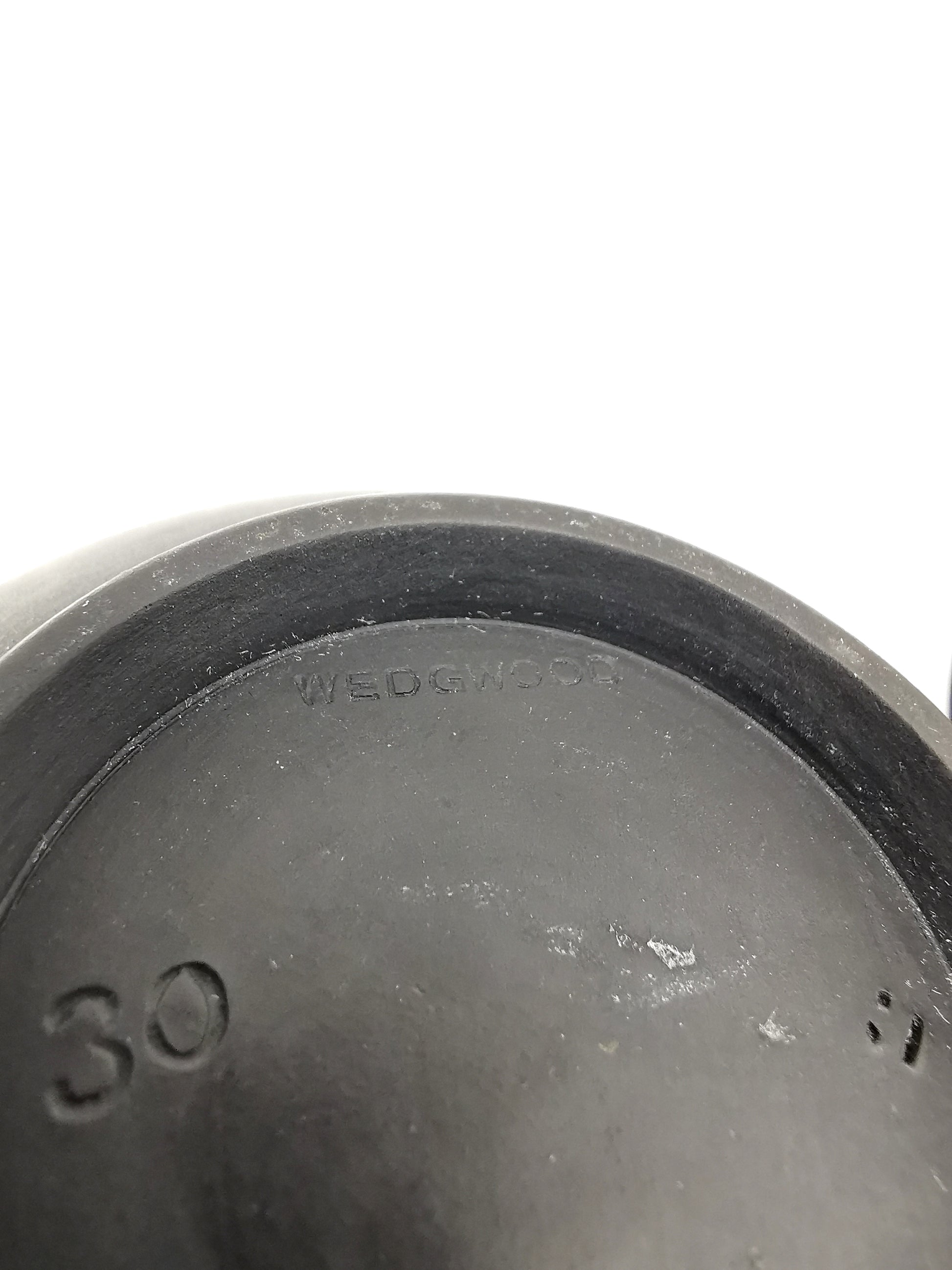 Vintage/Antique Wedgwood Black Basalt Cream Jug - Art Deco Matte Black Stoneware