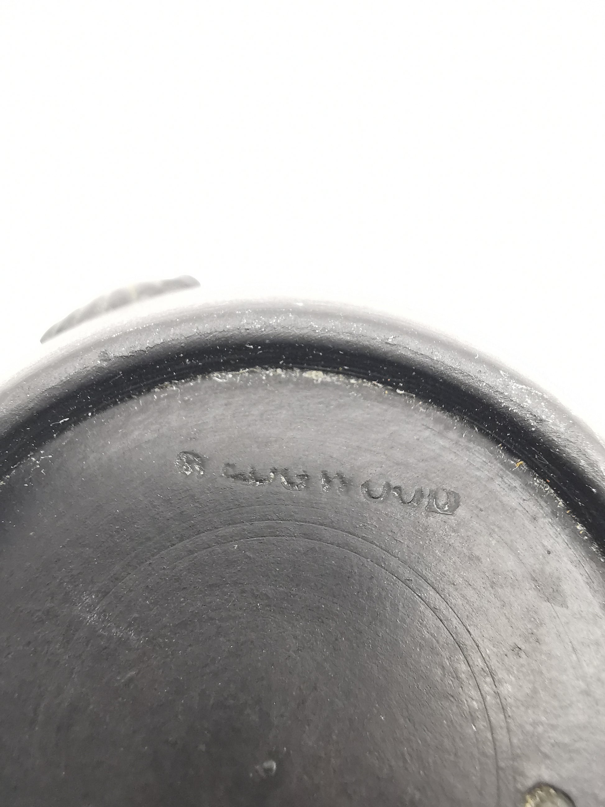 Vintage Wedgwood Black Basalt Miniature Cream Jug - Art Deco Matte Black Stoneware