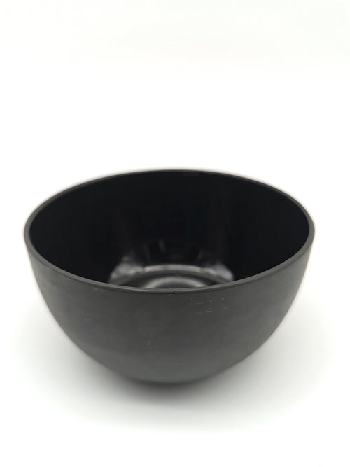 1936 Wedgwood Black Basalt Bowl – Vintage Art Deco Matte Stoneware