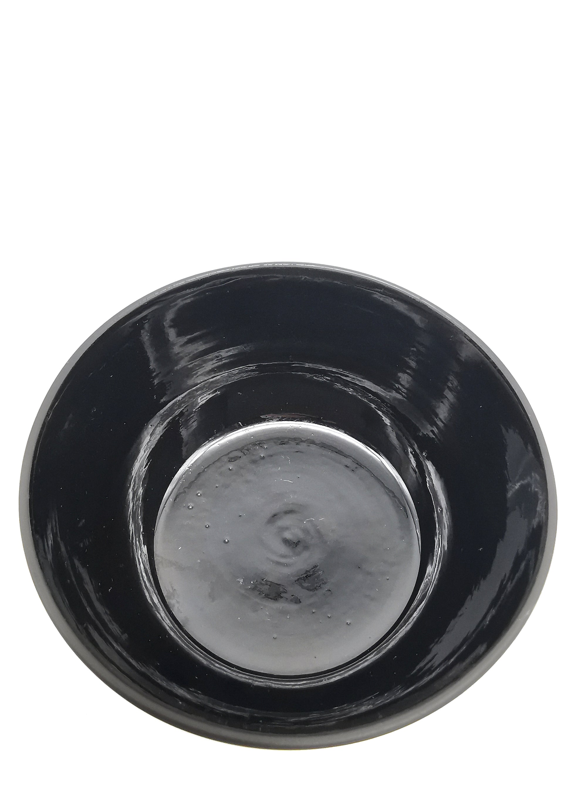 1936 Wedgwood Black Basalt Bowl – Vintage Art Deco Matte Stoneware