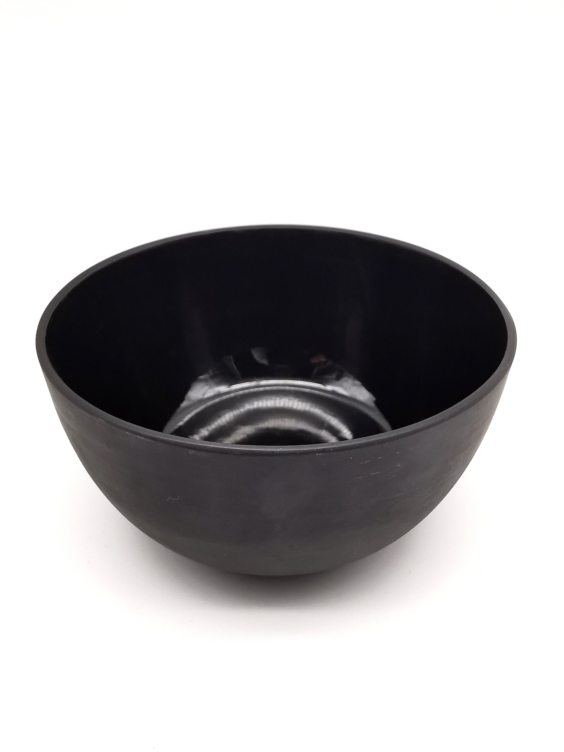 1936 Wedgwood Black Basalt Bowl – Vintage Art Deco Matte Stoneware