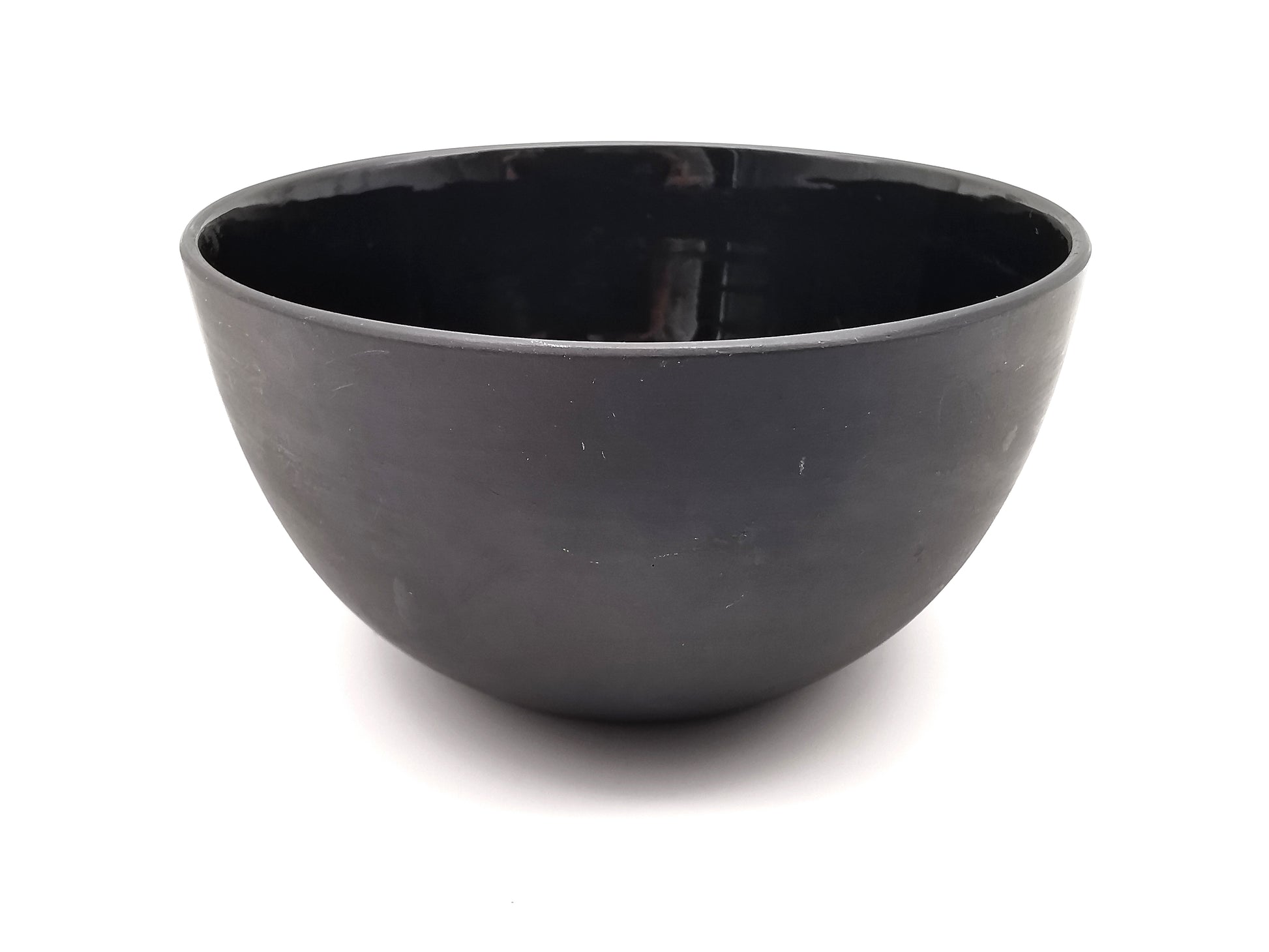 1936 Wedgwood Black Basalt Bowl – Vintage Art Deco Matte Stoneware