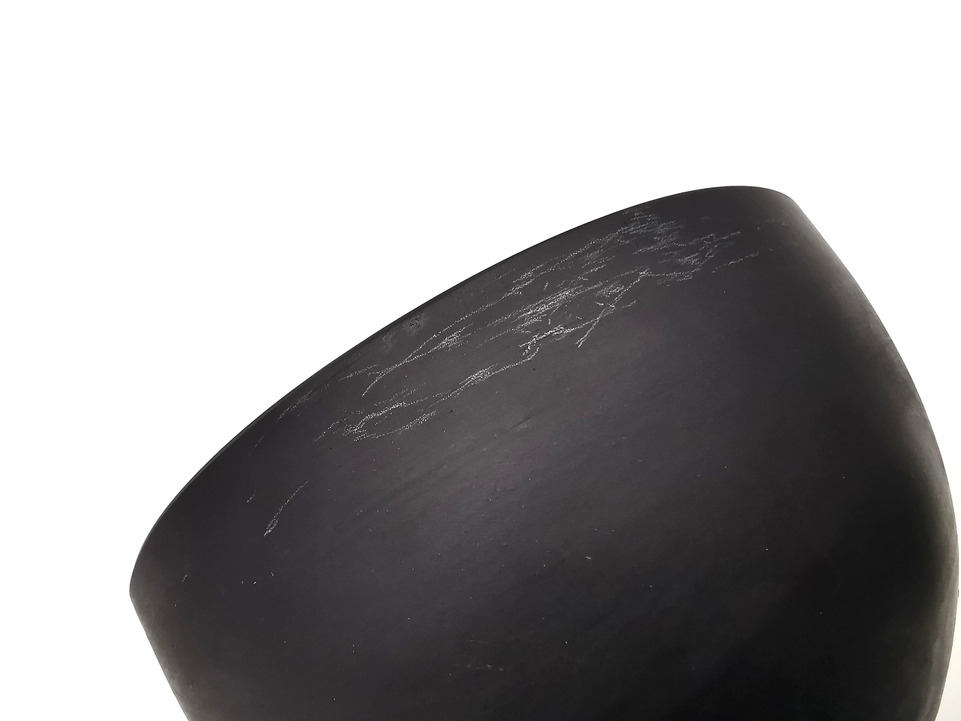 1936 Wedgwood Black Basalt Bowl – Vintage Art Deco Matte Stoneware