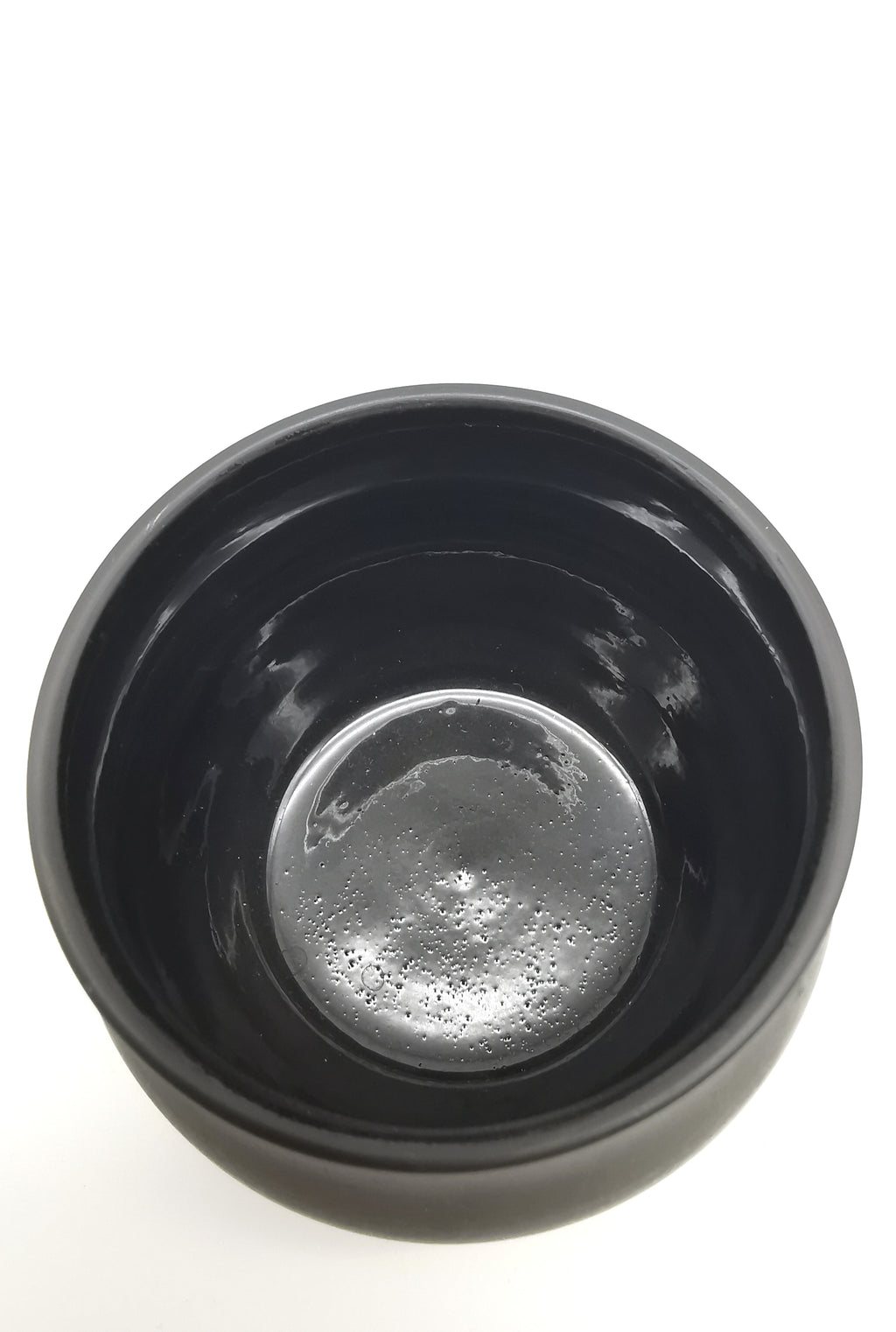 Vintage/Antique Wedgwood Black Basalt Open Sugar Bowl - Art Deco Matte Black Stoneware