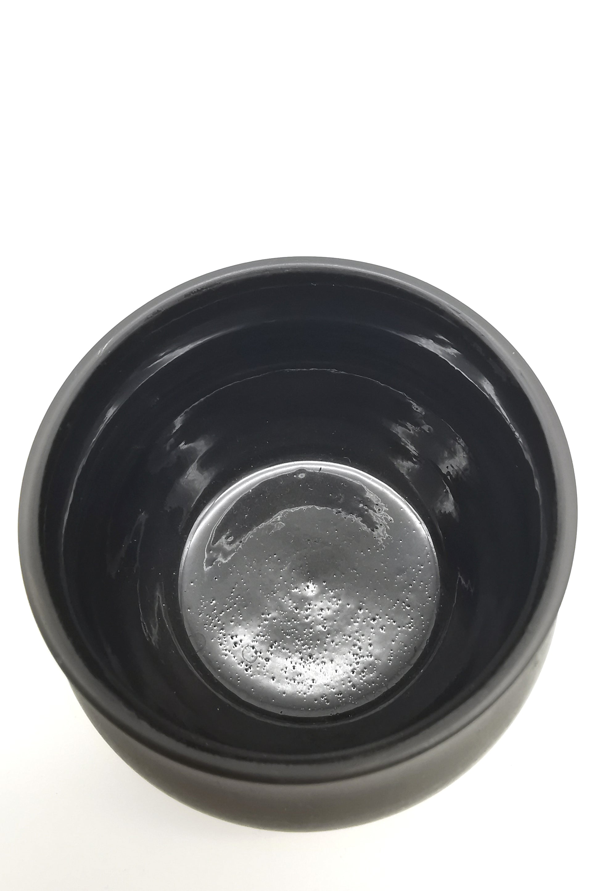 Vintage/Antique Wedgwood Black Basalt Open Sugar Bowl - Art Deco Matte Black Stoneware