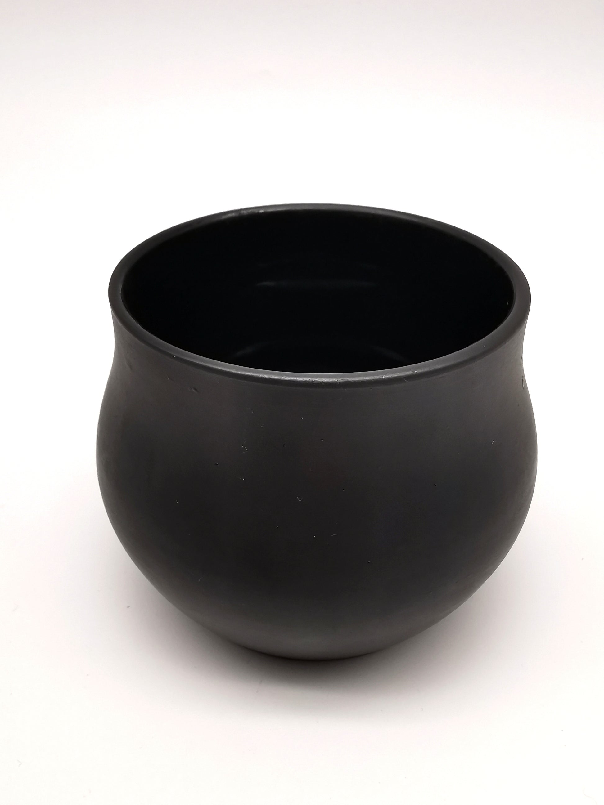 Vintage/Antique Wedgwood Black Basalt Open Sugar Bowl - Art Deco Matte Black Stoneware