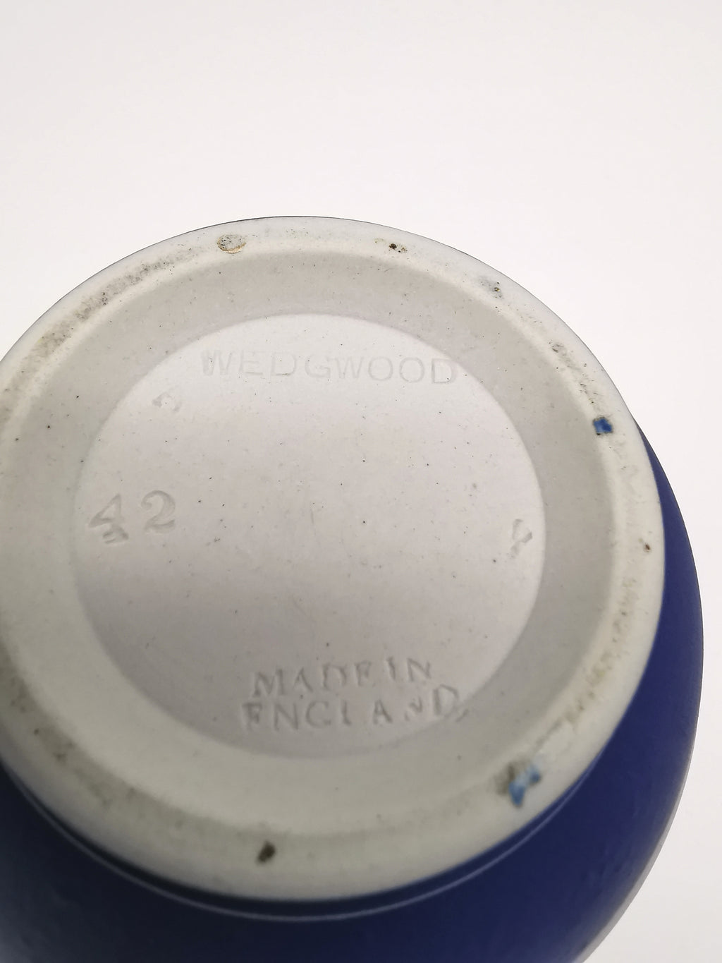 Vintage Wedgwood Cobalt Blue Jasperware Etruscan Small Jug Pitcher