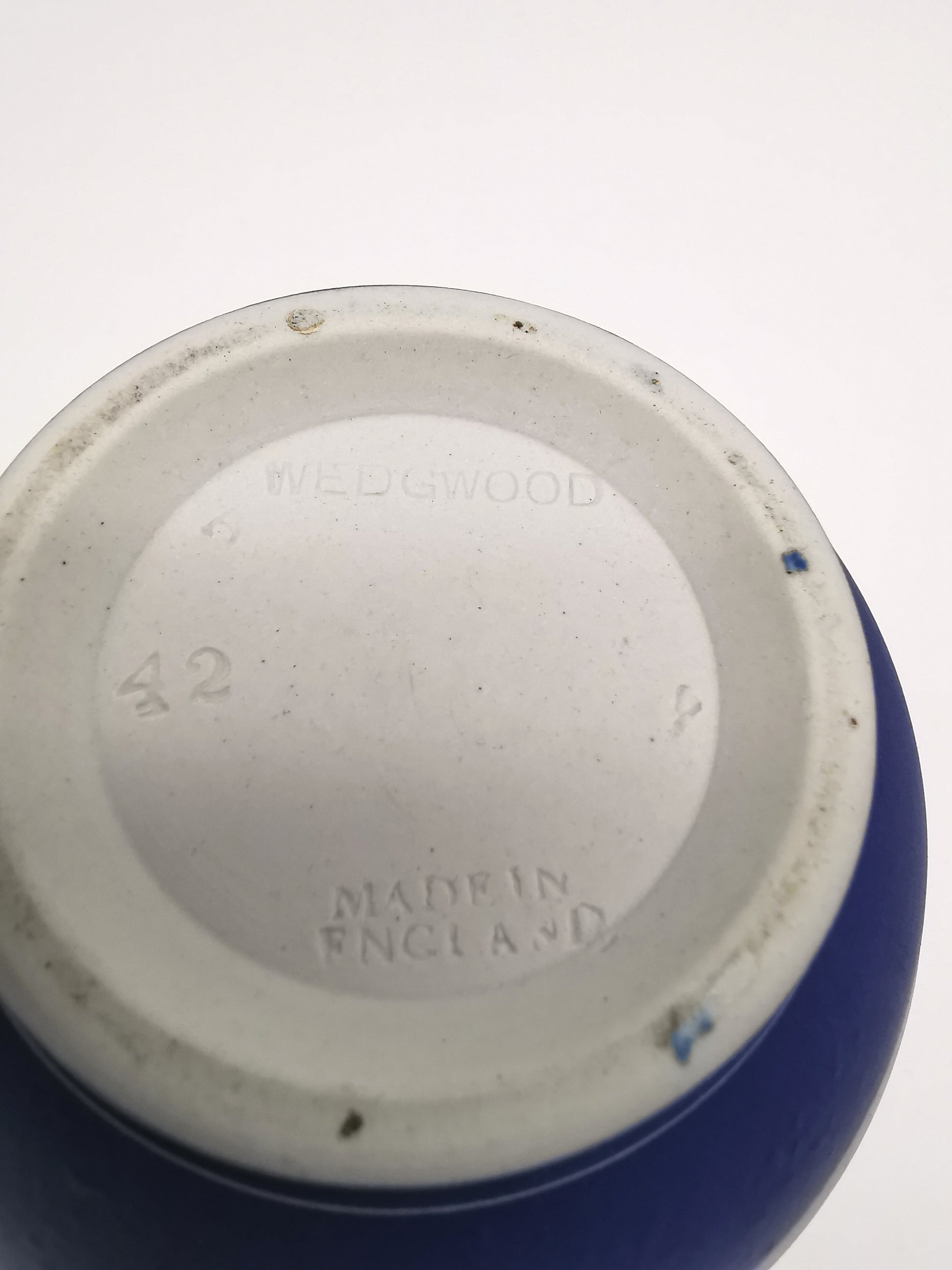 Vintage Wedgwood Cobalt Blue Jasperware Etruscan Small Jug Pitcher