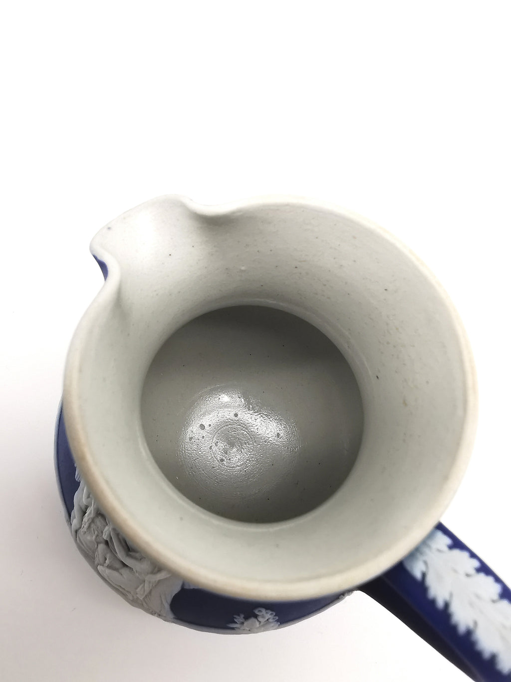 Vintage Wedgwood Cobalt Blue Jasperware Etruscan Small Jug Pitcher