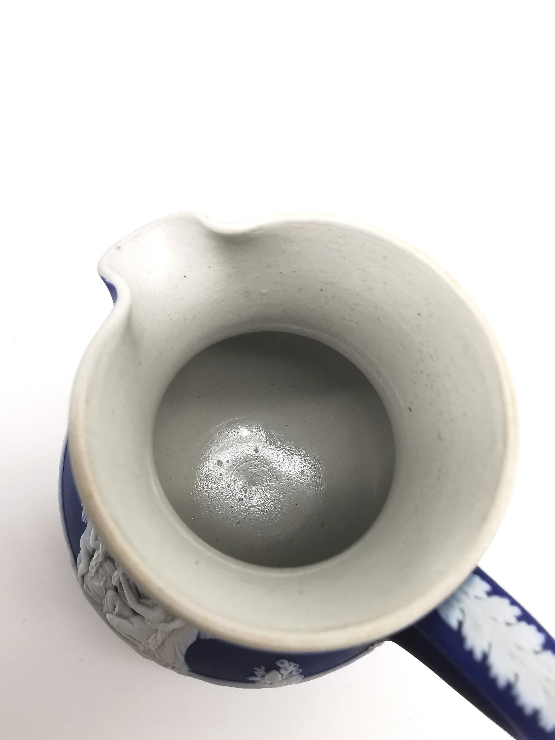 Vintage Wedgwood Cobalt Blue Jasperware Etruscan Small Jug Pitcher