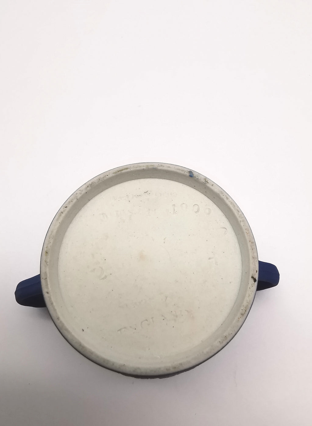 Antique Wedgwood Cobalt Blue Jasperware 1906 Museum Miniature Loving Cup