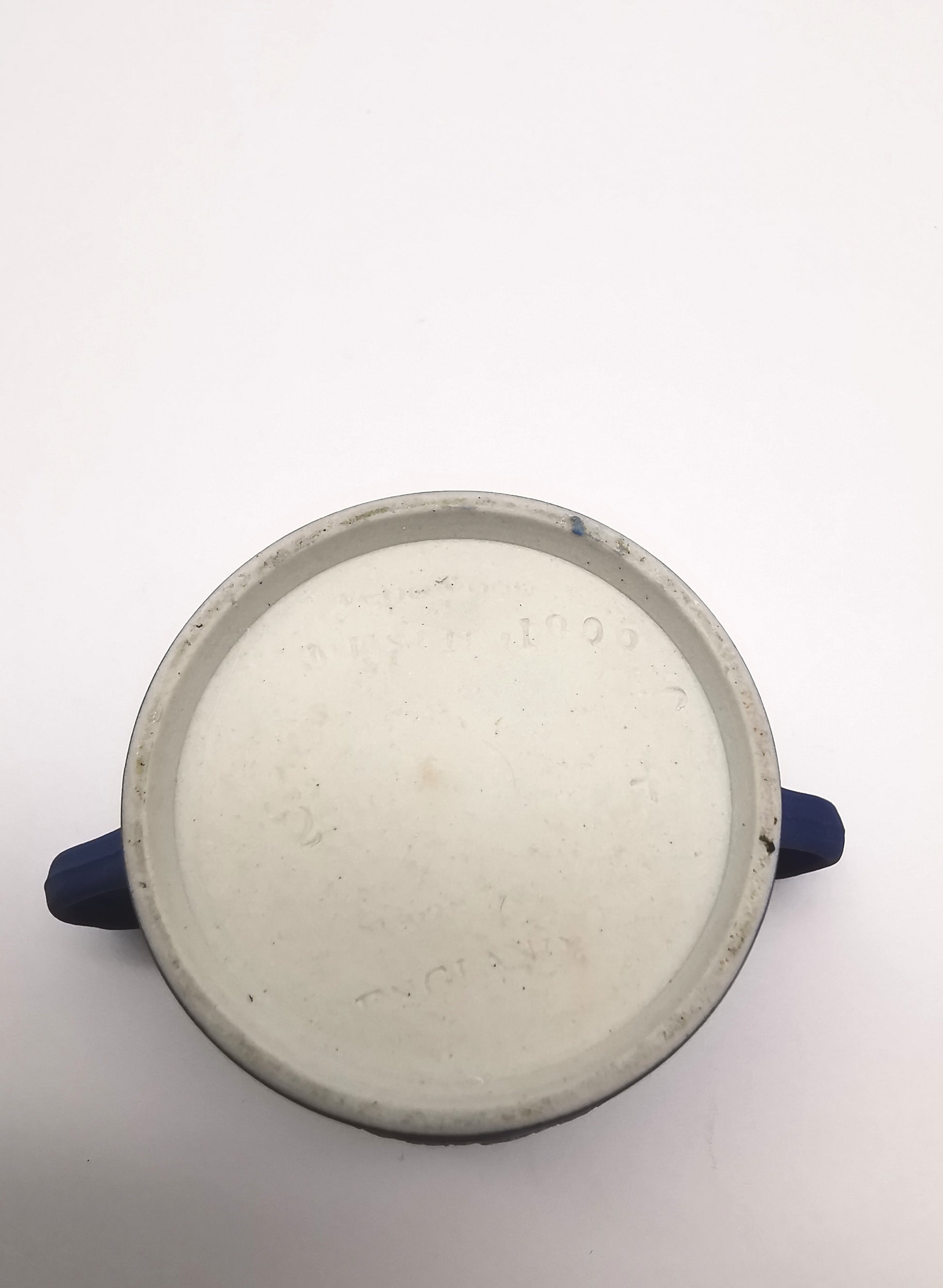Antique Wedgwood Cobalt Blue Jasperware 1906 Museum Miniature Loving Cup