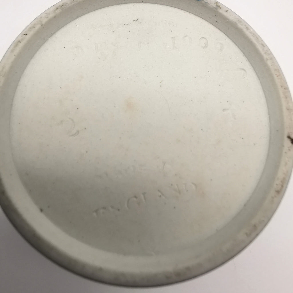 Antique Wedgwood Cobalt Blue Jasperware 1906 Museum Miniature Loving Cup