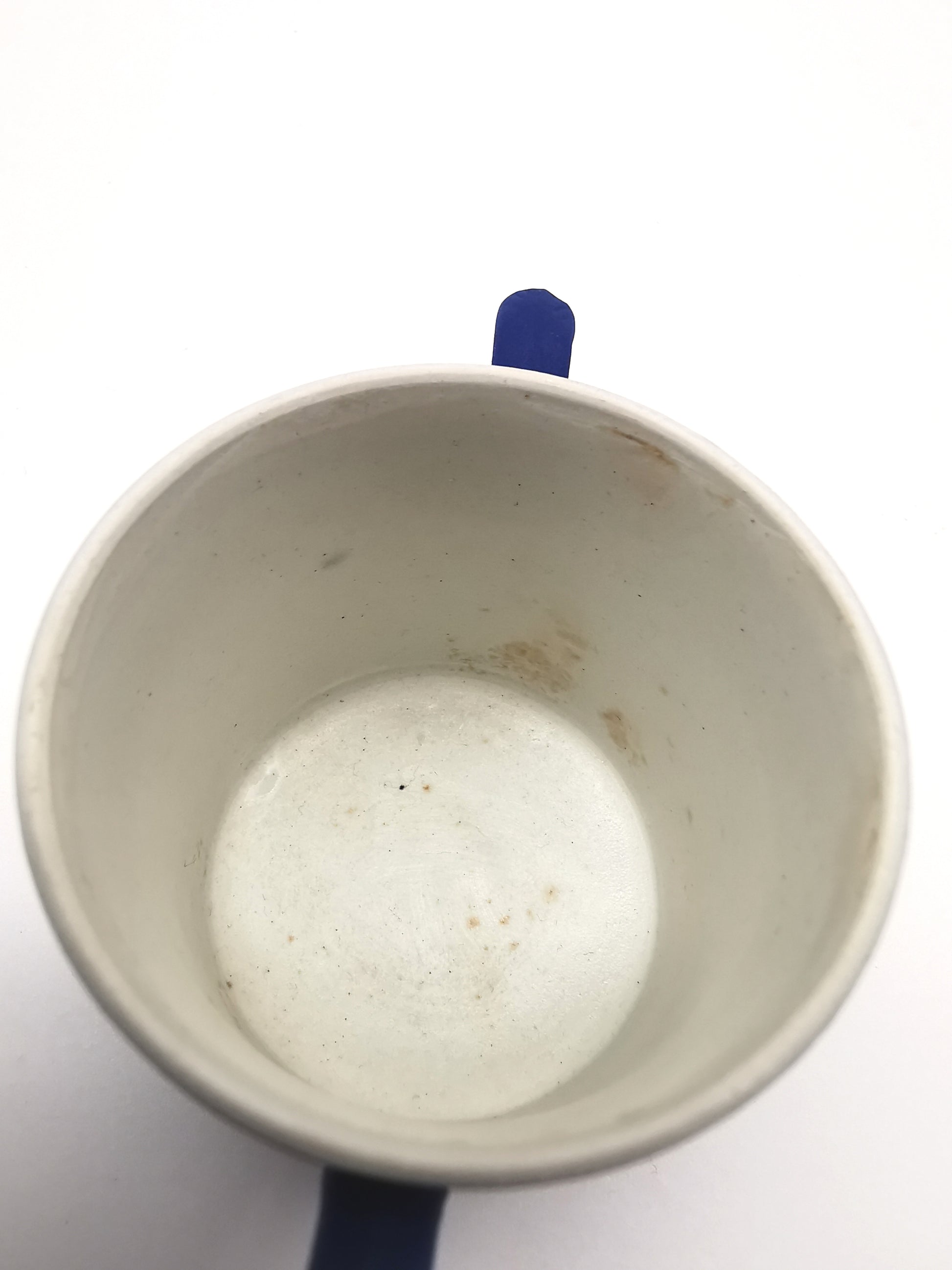 Antique Wedgwood Cobalt Blue Jasperware 1906 Museum Miniature Loving Cup