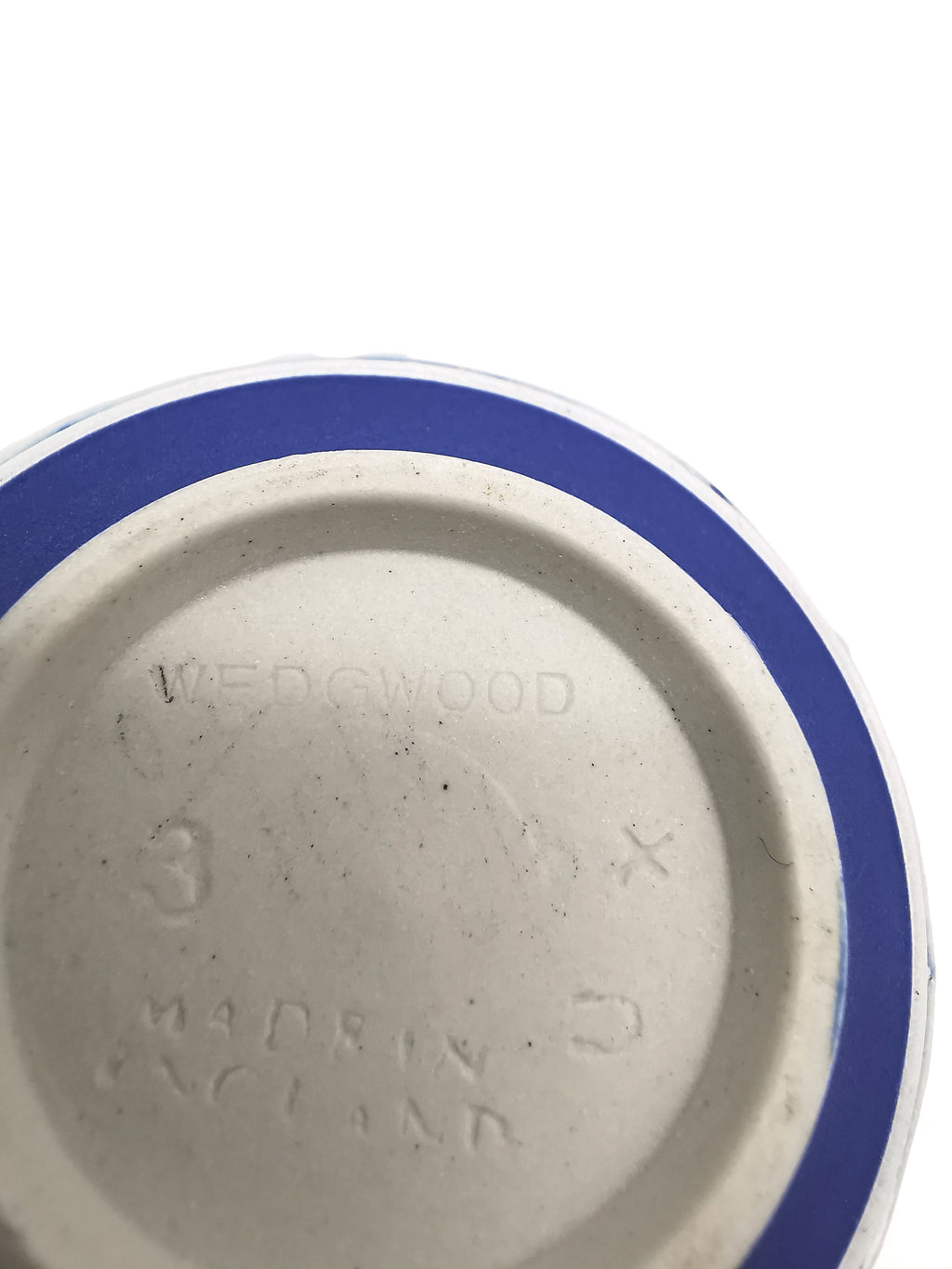 Vintage Wedgwood Cobalt Blue Jasperware Small Bowl - 8cm Diameter