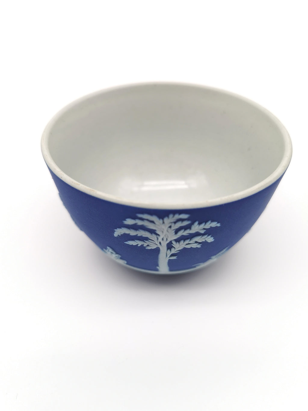 Vintage Wedgwood Cobalt Blue Jasperware Small Bowl - 8cm Diameter