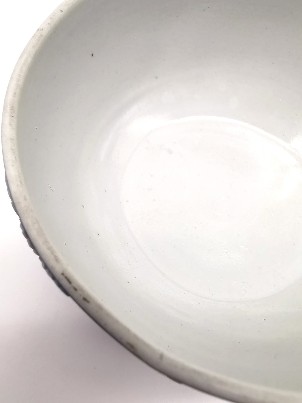 Antique Wedgwood Cobalt Blue Jasperware Small Bowl - 13cm Diameter (1888)