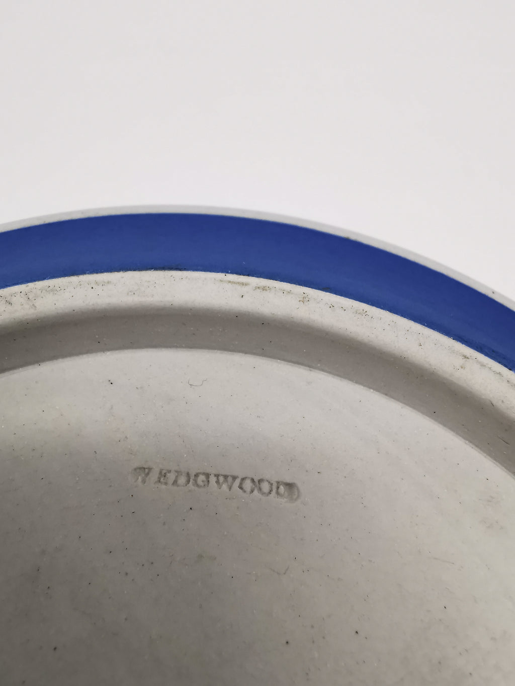 Vintage/Antique Wedgwood Cobalt Blue Jasperware Large Bowl - 19.5cm Diameter