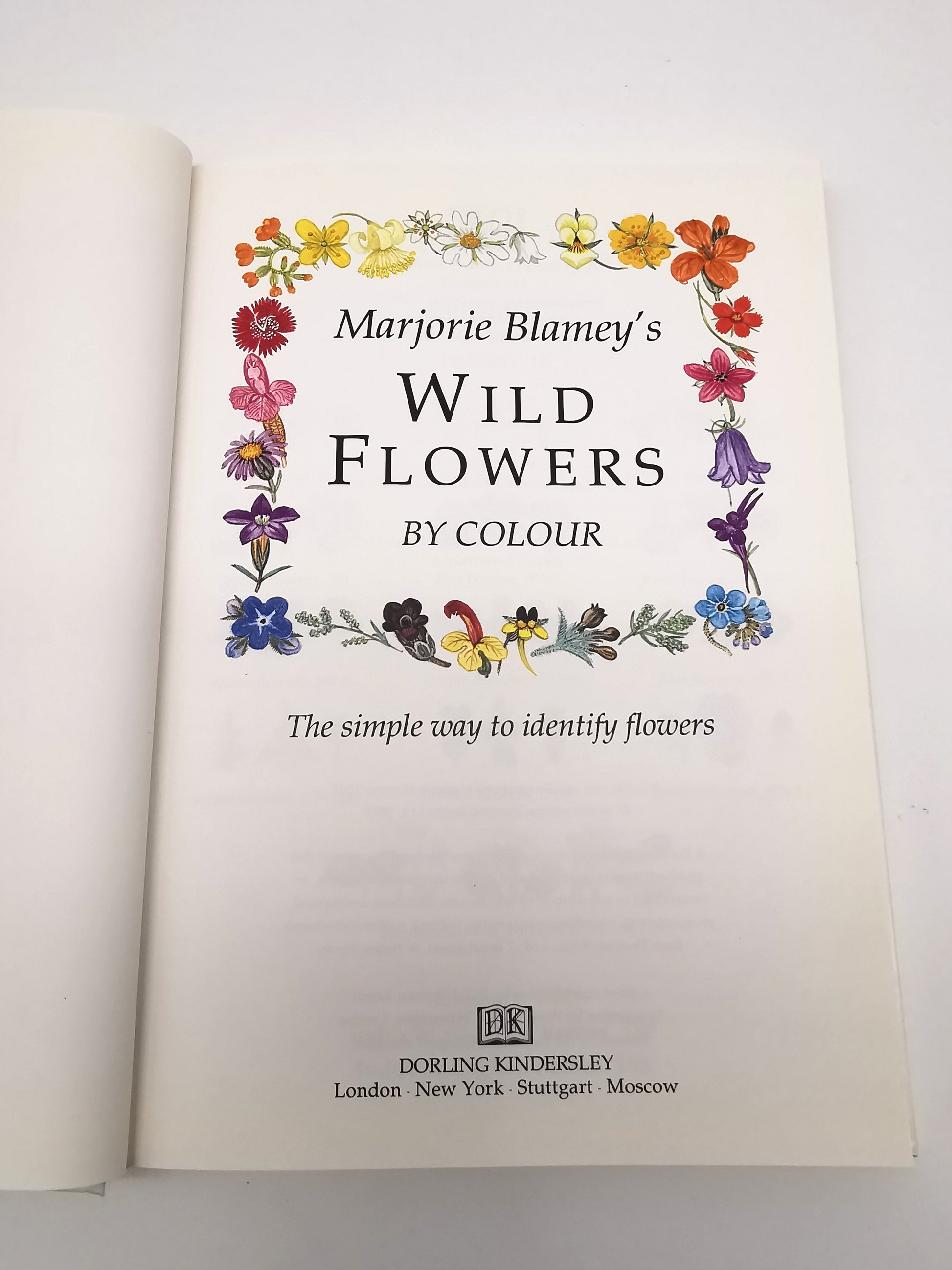 Marjorie Blamey's Wild Flowers by Colour: The Easy Way to Flower Identification (Hardback, 1997)
