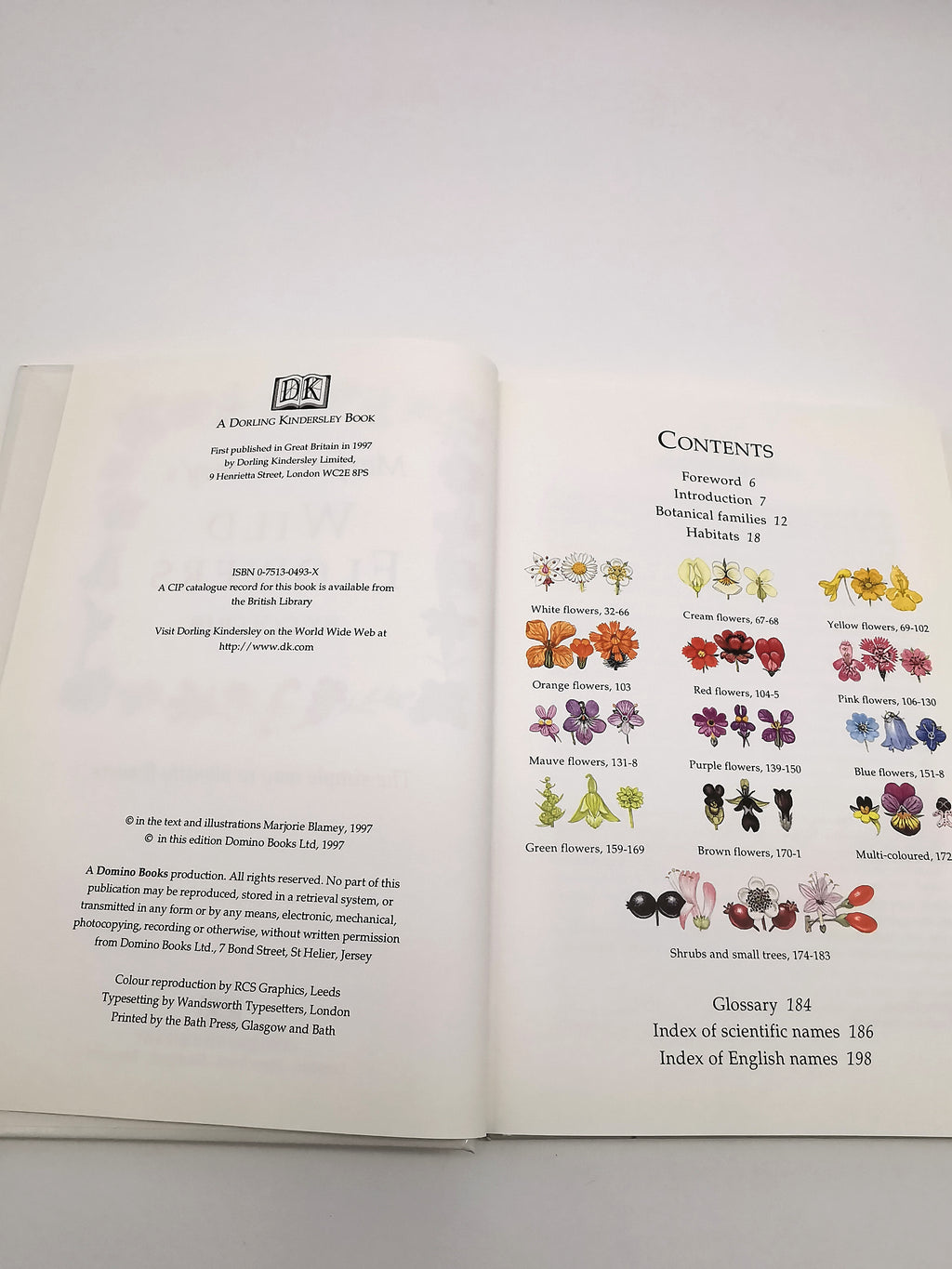 Marjorie Blamey's Wild Flowers by Colour: The Easy Way to Flower Identification (Hardback, 1997)