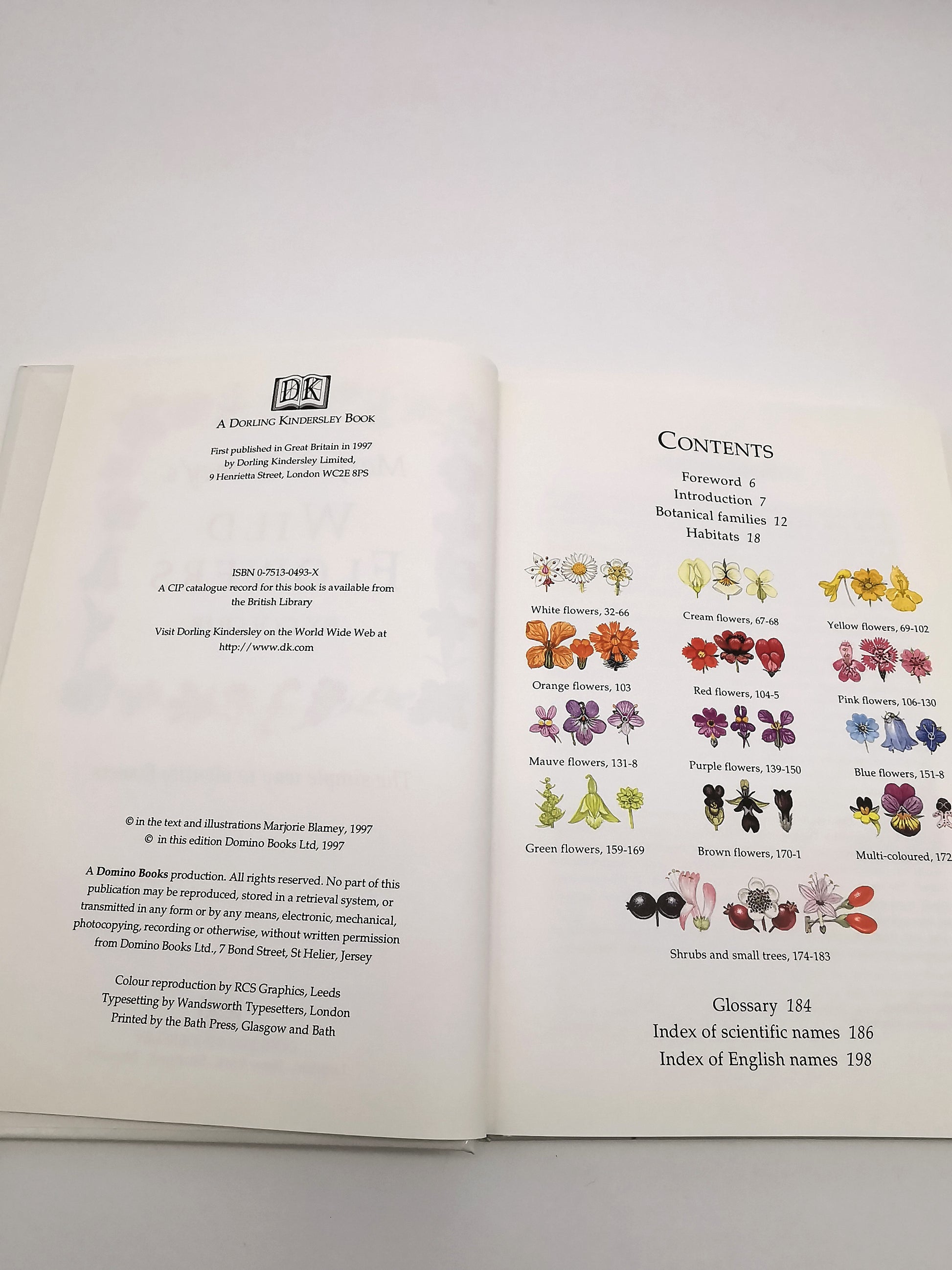 Marjorie Blamey's Wild Flowers by Colour: The Easy Way to Flower Identification (Hardback, 1997)