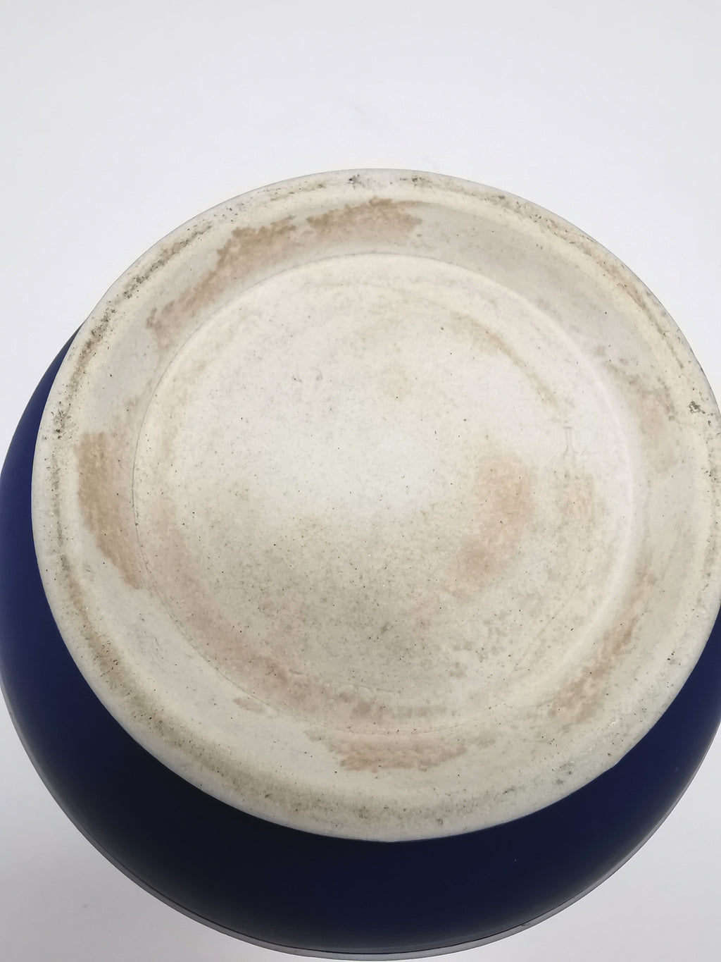 Antique Victorian Wedgwood Glazed Dark Blue Jasperware Etruscan Jug