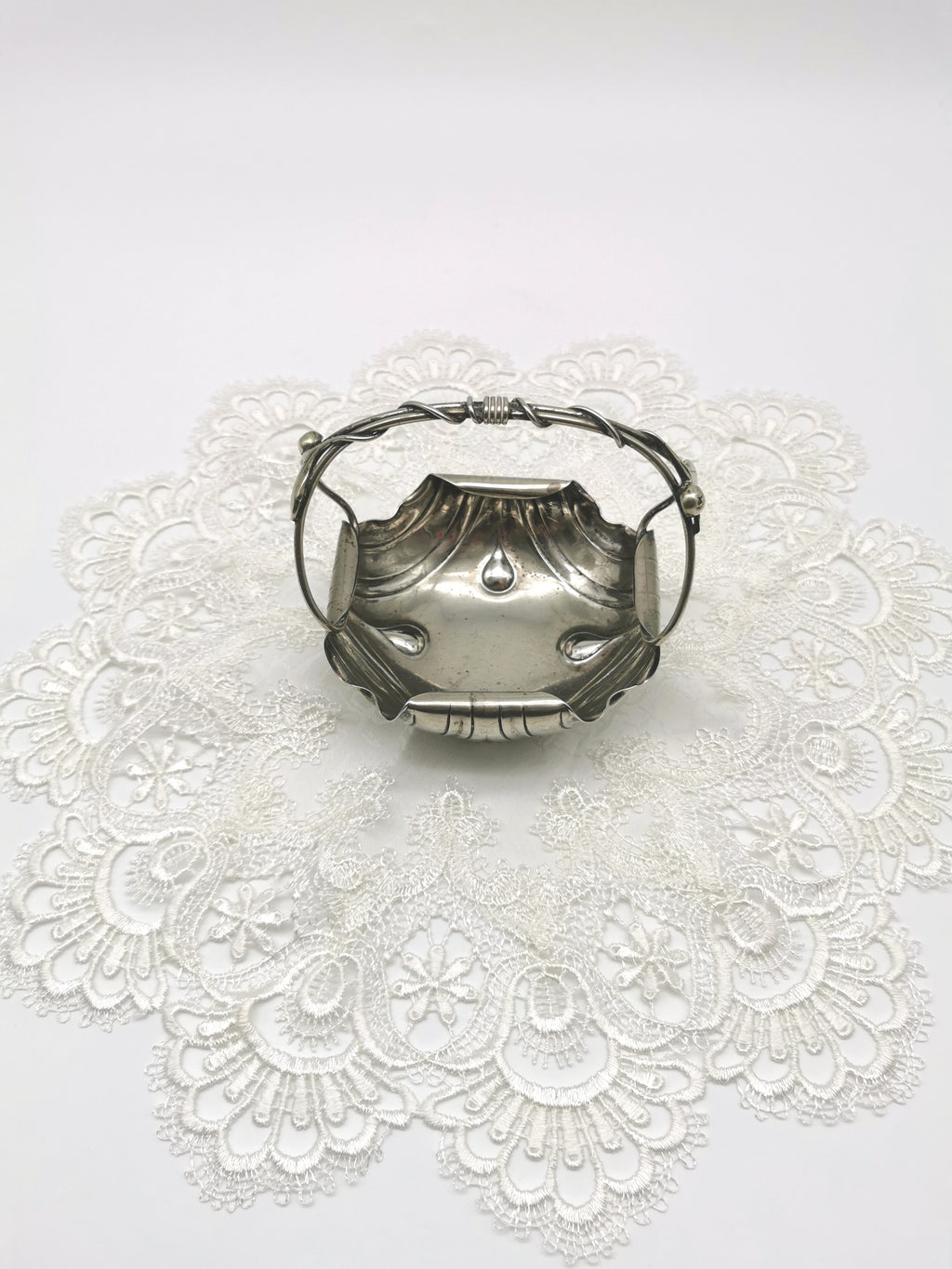 Antique WMF Art Nouveau Silver Plated Bonbon Basket – Vine & Berry Handle