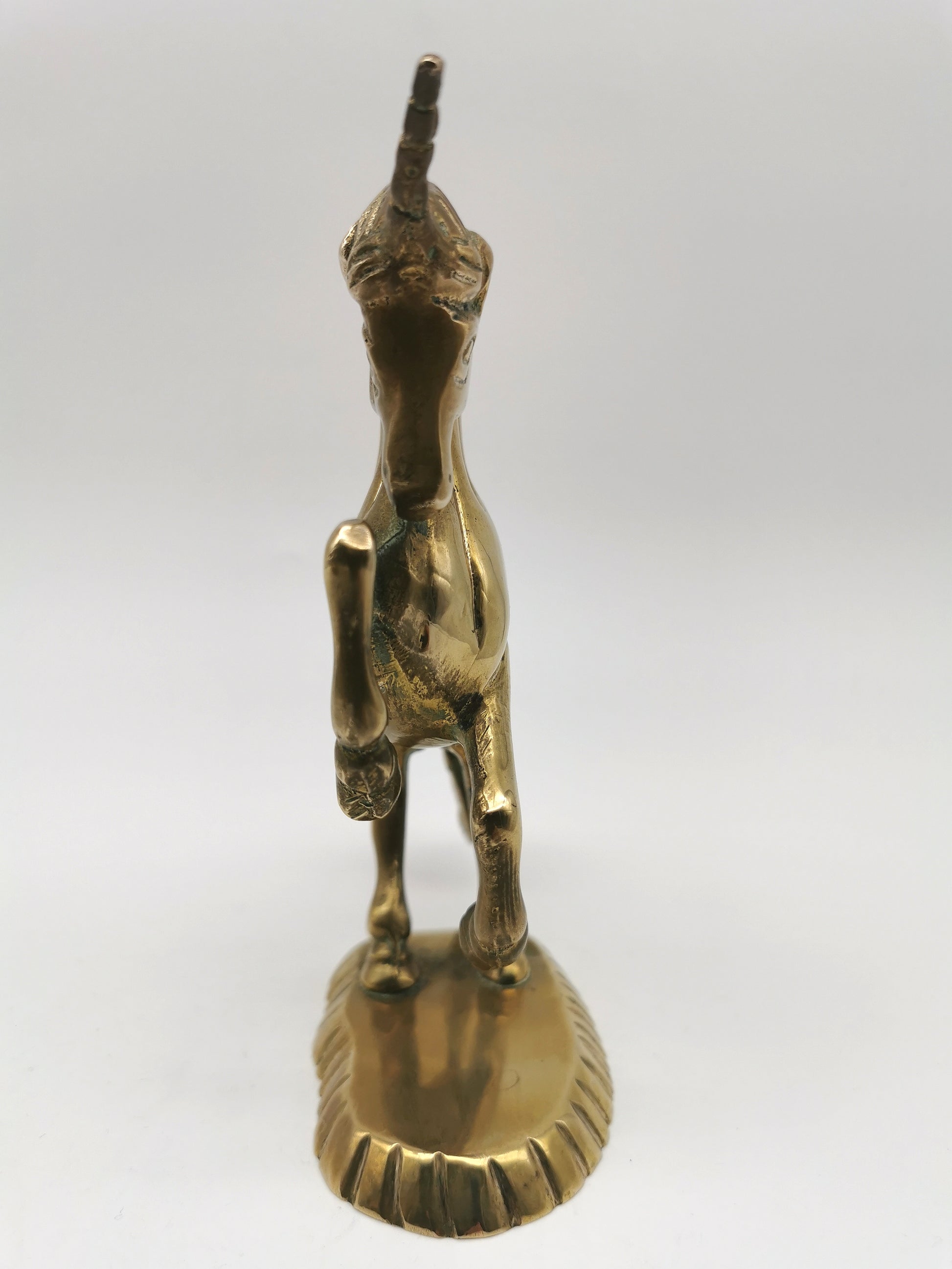 Vintage Brass Unicorn and Flying Pegasus Figurines, Mythical Creatures Set