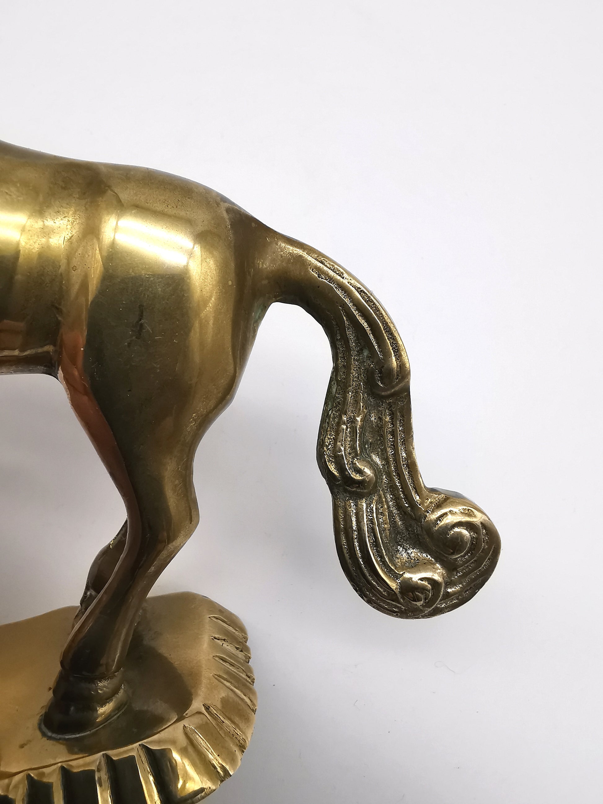 Vintage Brass Unicorn and Flying Pegasus Figurines, Mythical Creatures Set