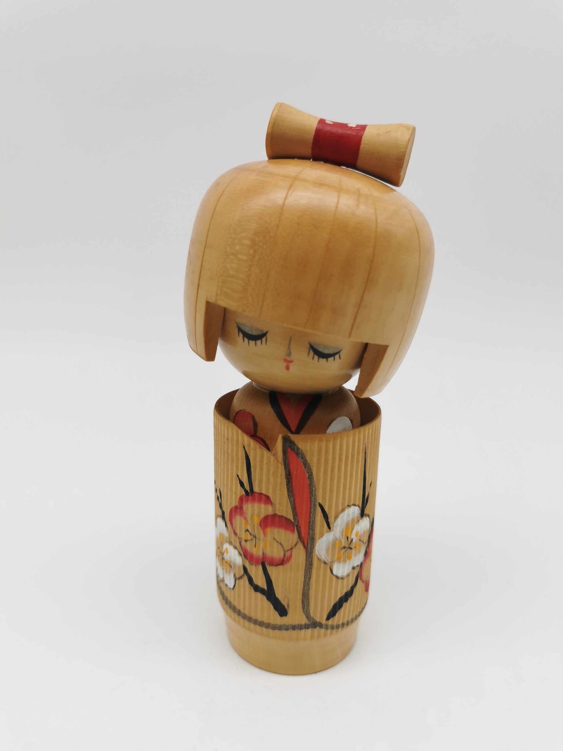 Vintage Japanese Sosaku Usaburo Kokeshi Doll - "Taishun" (Dreaming of Spring) by Yoshiaki
