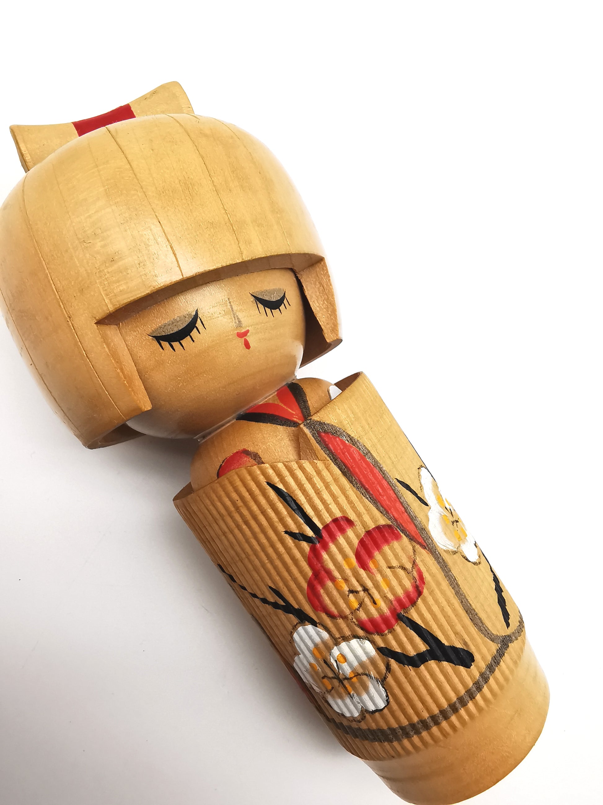 Vintage Japanese Sosaku Usaburo Kokeshi Doll - "Taishun" (Dreaming of Spring) by Yoshiaki