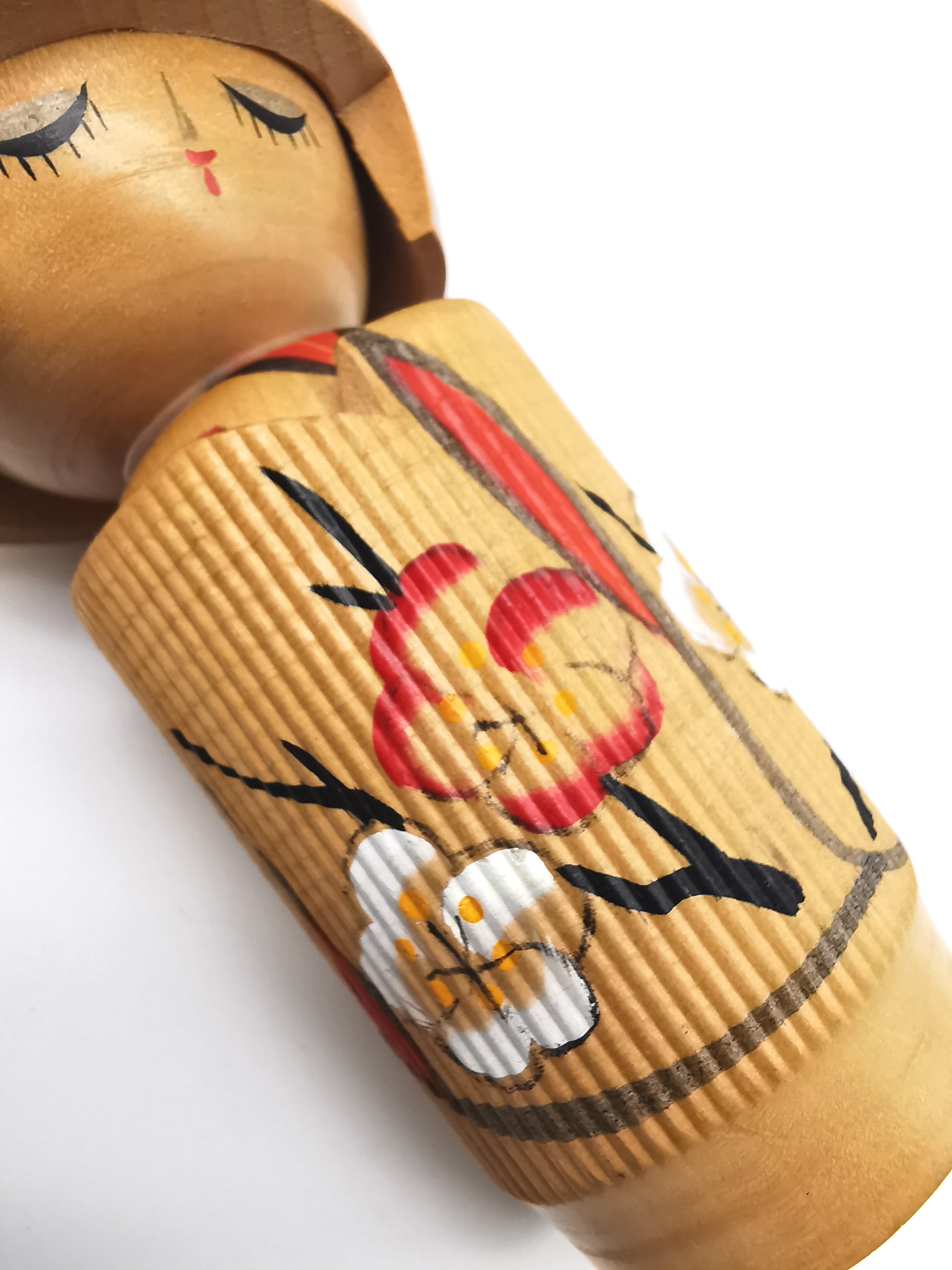 Vintage Japanese Sosaku Usaburo Kokeshi Doll - "Taishun" (Dreaming of Spring) by Yoshiaki