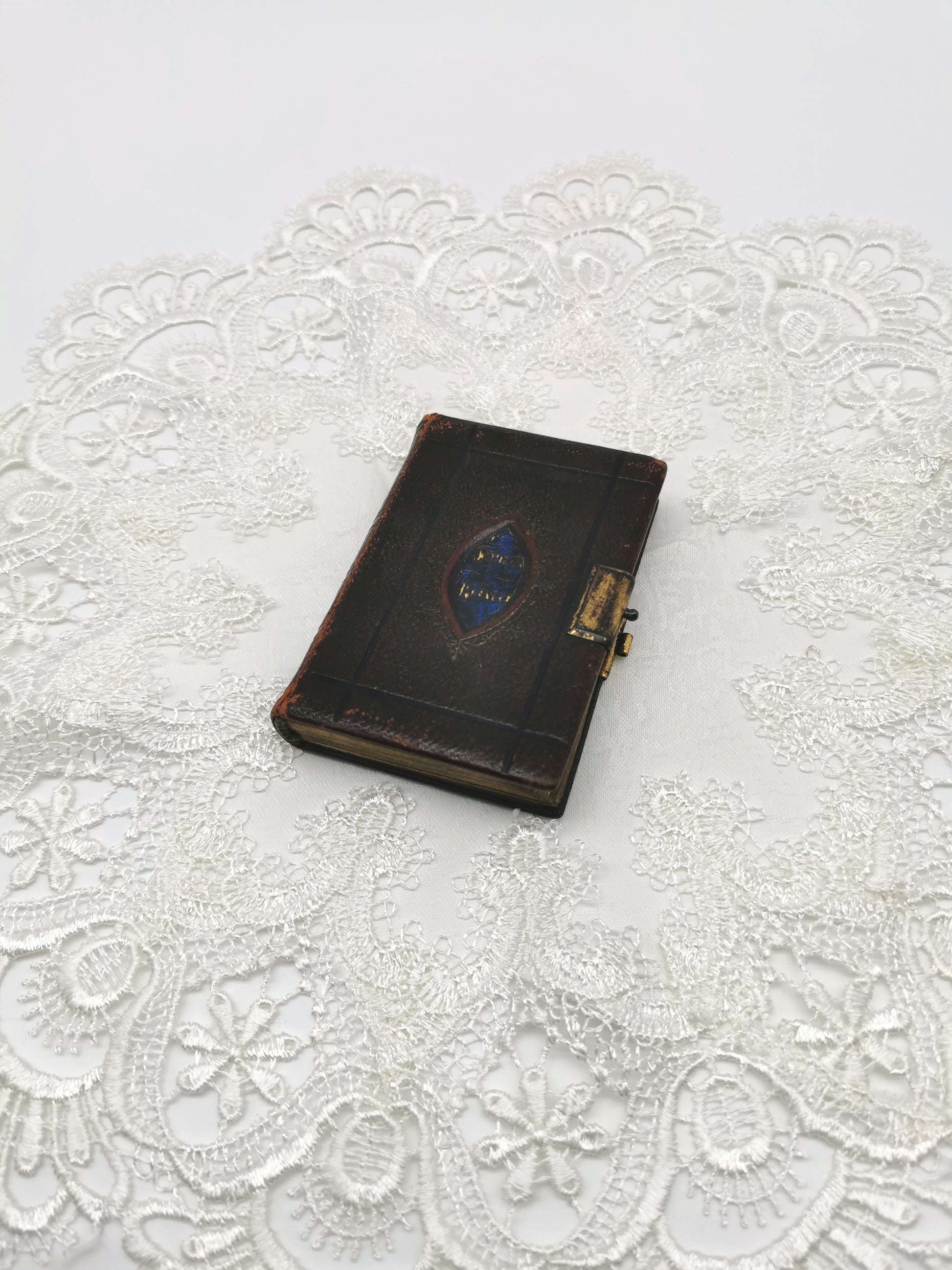 Antique 1880s Miniature Book of Common Prayer – Gilt Leather Bound Pocket Devotional