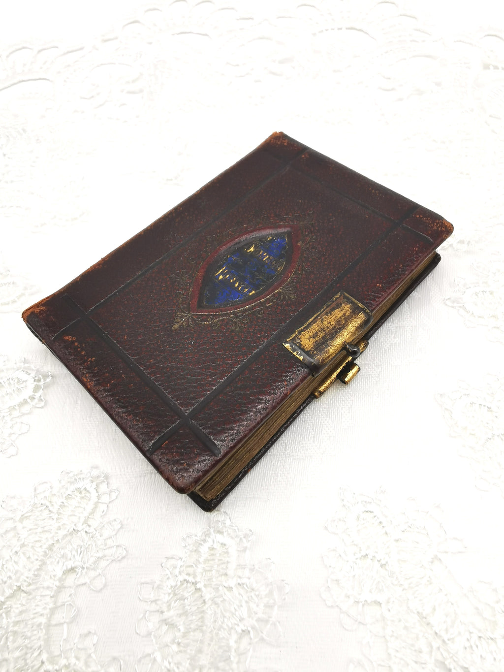 Antique 1880s Miniature Book of Common Prayer – Gilt Leather Bound Pocket Devotional