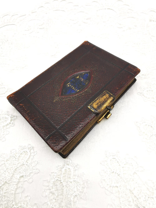 Antique 1880s Miniature Book of Common Prayer – Gilt Leather Bound Pocket Devotional