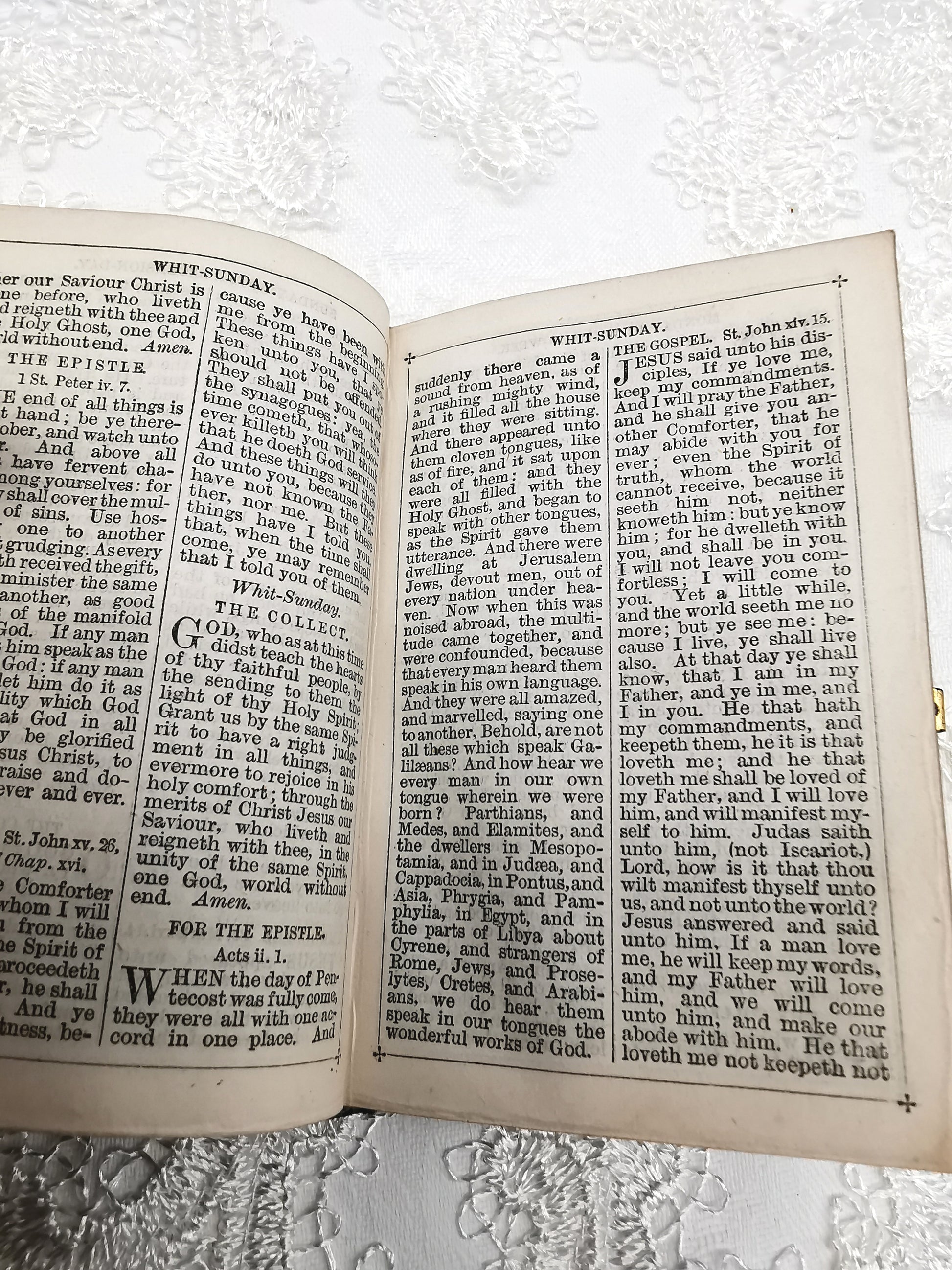 Antique 1880s Miniature Book of Common Prayer – Gilt Leather Bound Pocket Devotional