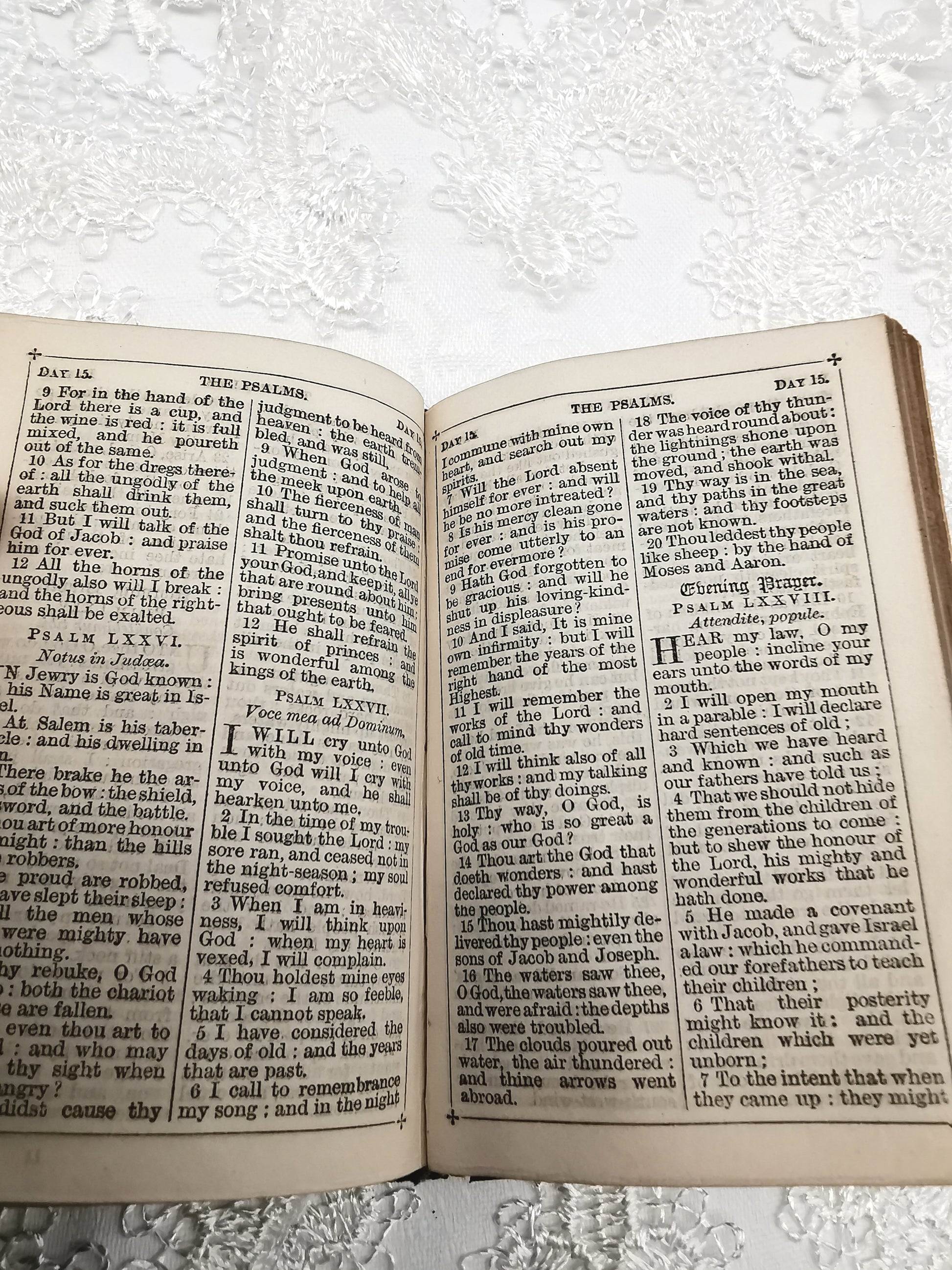 Antique 1880s Miniature Book of Common Prayer – Gilt Leather Bound Pocket Devotional